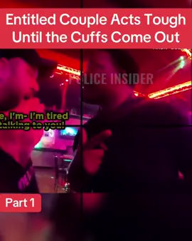 Entitled Couple Acts Tough Until the Cuffs Come Out #cops #police #copsusa🚔🇺🇸 #policeofficer #policeoftiktok #foryou 