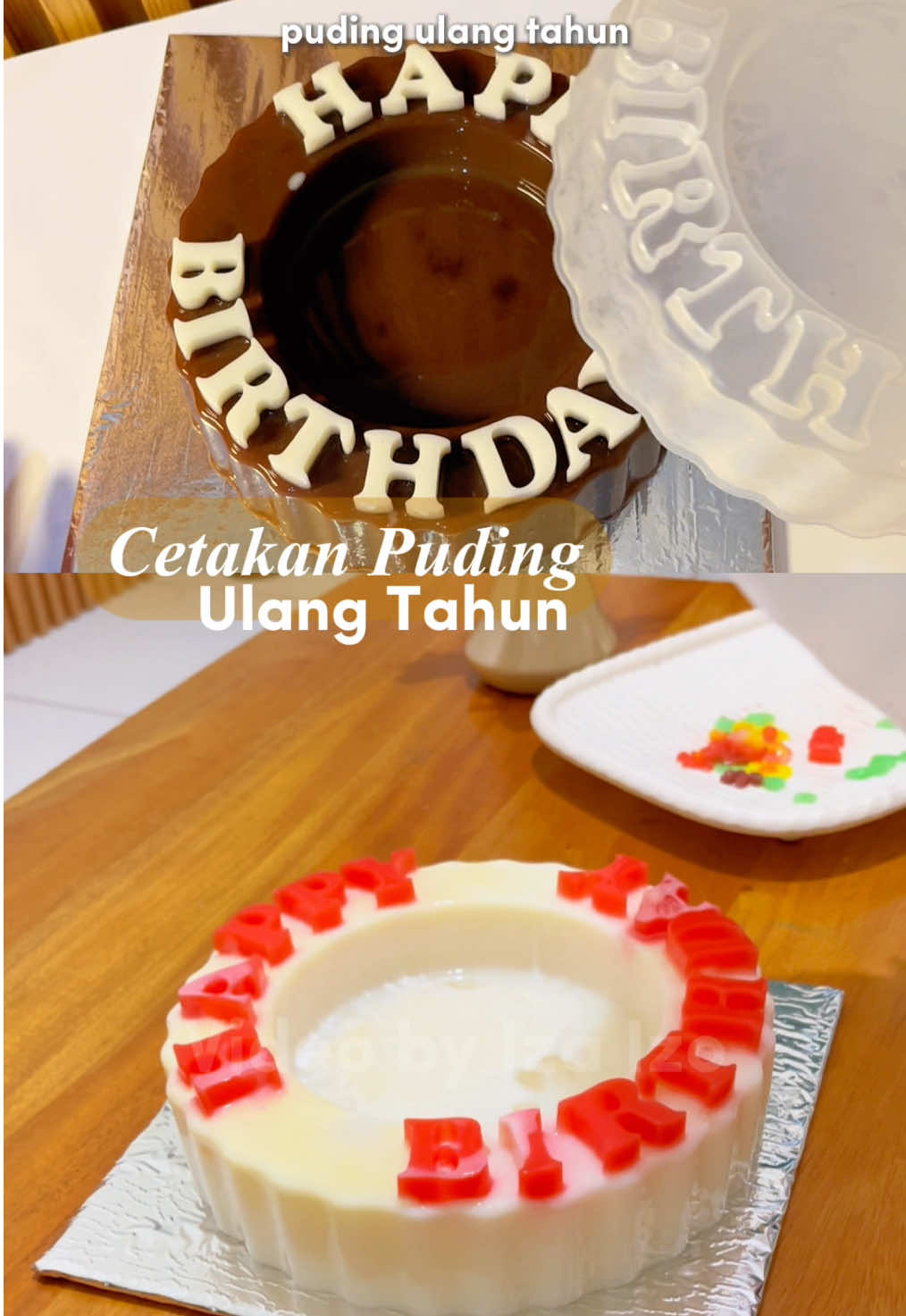 Jadi mudahn #pudingcoklat #pudingultah #tartpudding #kueulangtahun #cetakanpuding #cetakankue #cetakanjelly #resepsimple 
