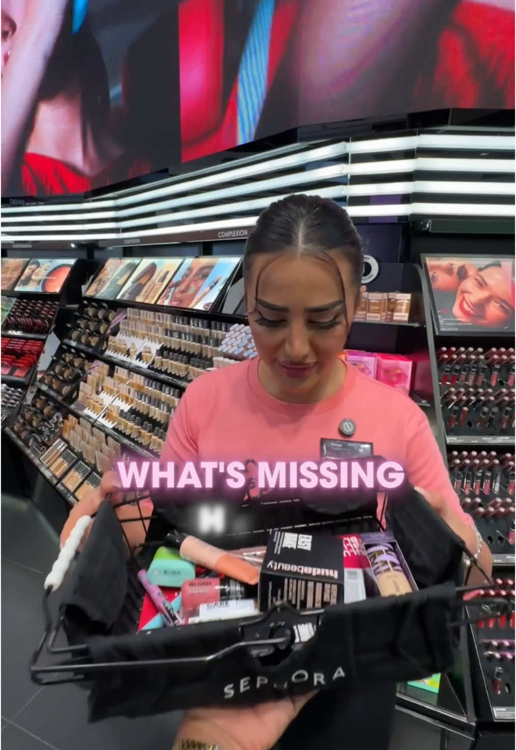 What’s missing in your basket?🤔 #sephora #sephoramiddleeast #sephoramee #middleeast #justagirl #BeautyTok #sephorahaul #sephoragirl #makeup 