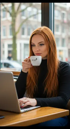 Anyone else here love coffee besides me? ☕😇 #foryou  #foryoupage  #fyp  #viral  #trending  #CoffeeVibes  #CafeAesthetic  #redhairgoals  #CoffeeLover  #GirlWithCoffee  #CozyVibes  #AestheticVibes  #CafeStyle  #LatteTime  #ContentCreator  #DigitalNomad  #FreelancerLife  #WorkAndCoffee  #CafeWorkday 