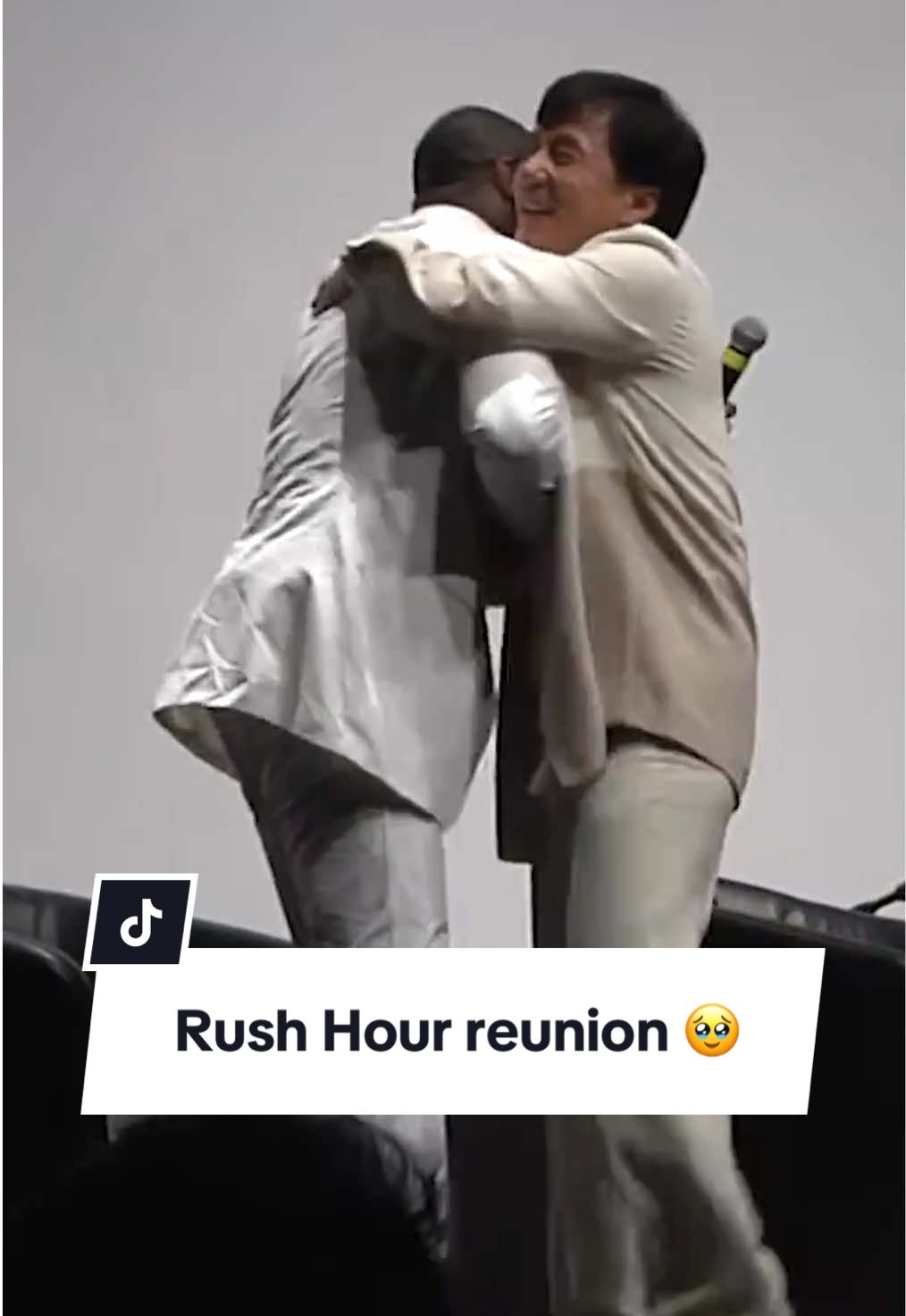 The moment Chris Tucker and Jackie Chan reunited 🥹 Tucker surprised his RUSH HOUR co-star at an In Conversation With . . . Jackie Chan event at TIFF ‘12. #jackiechan #rushhour #christucker #reunion 