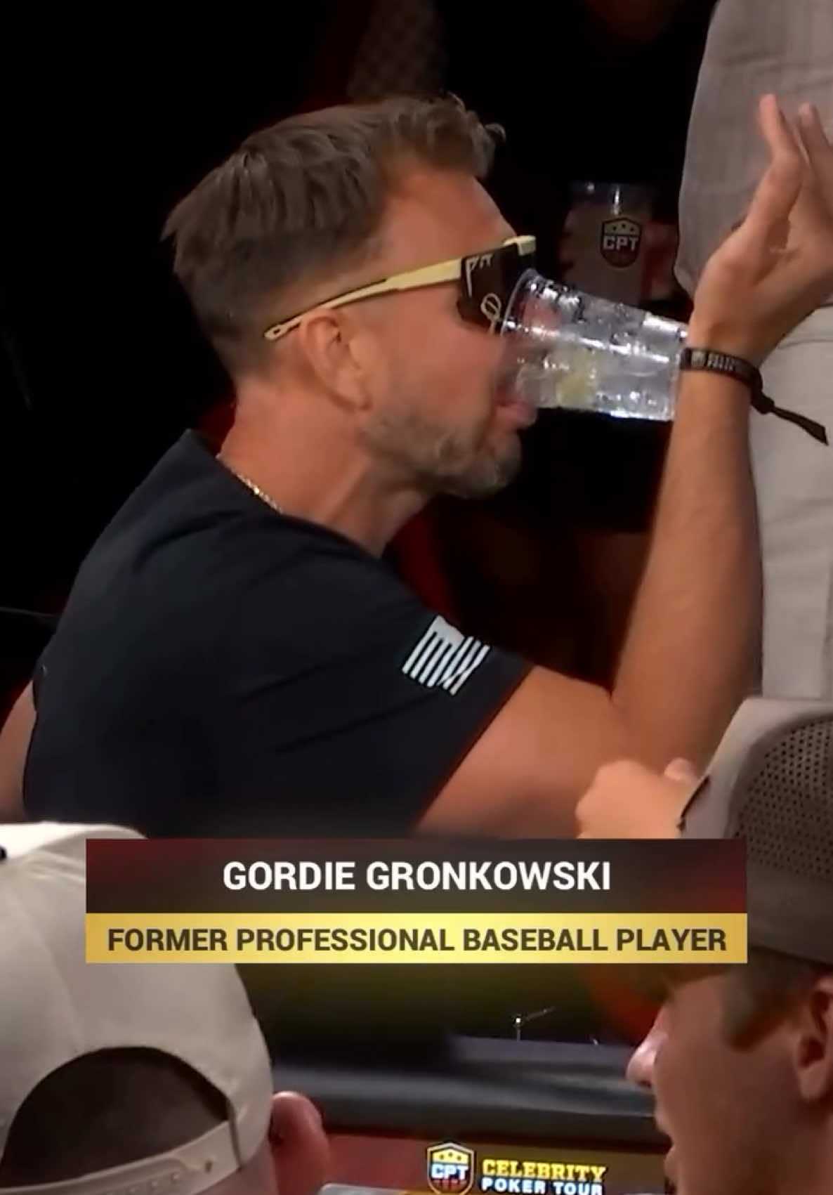 I never misses a chance for a muscle chug! #gronk #gronkowski #MLB #nfl #celebrity  #celebritypoker #poker #creatorsearchinsights 