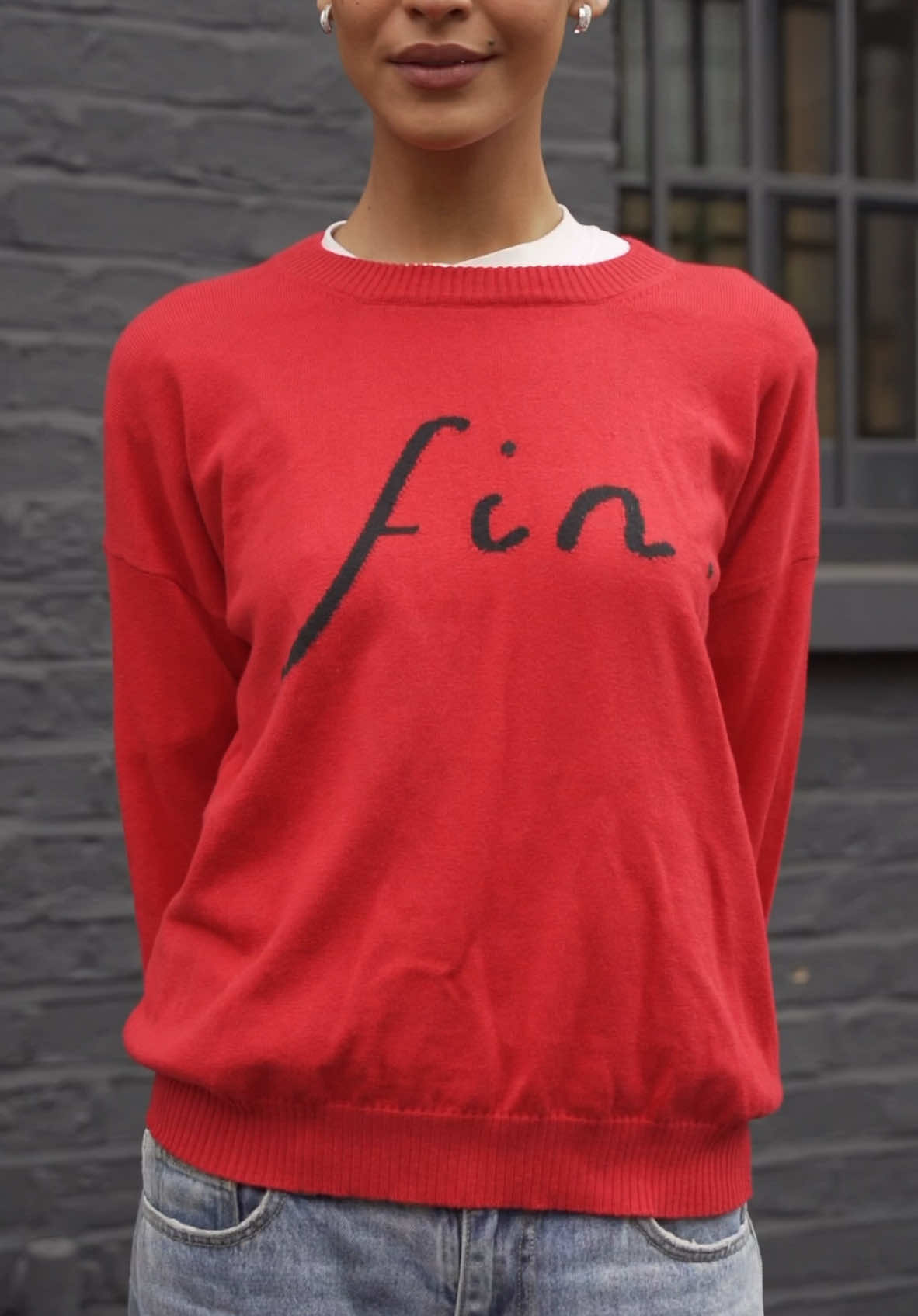 A bold classic — nearly gone! Our Red Fin Sweater is down to the final few pieces. Made in a 70% cotton 30% fine wool blend, with considered detailing and a flattering slightly oversized fit. Designed to lift your wardrobe (and your mood) ♥️ Once it’s gone, it’s gone.  #OrwellAndAusten #RedFinSweater #LimitedEditionKnit #SlowFashion #DopamineDressing #ConsciousStyle #MadeToLast