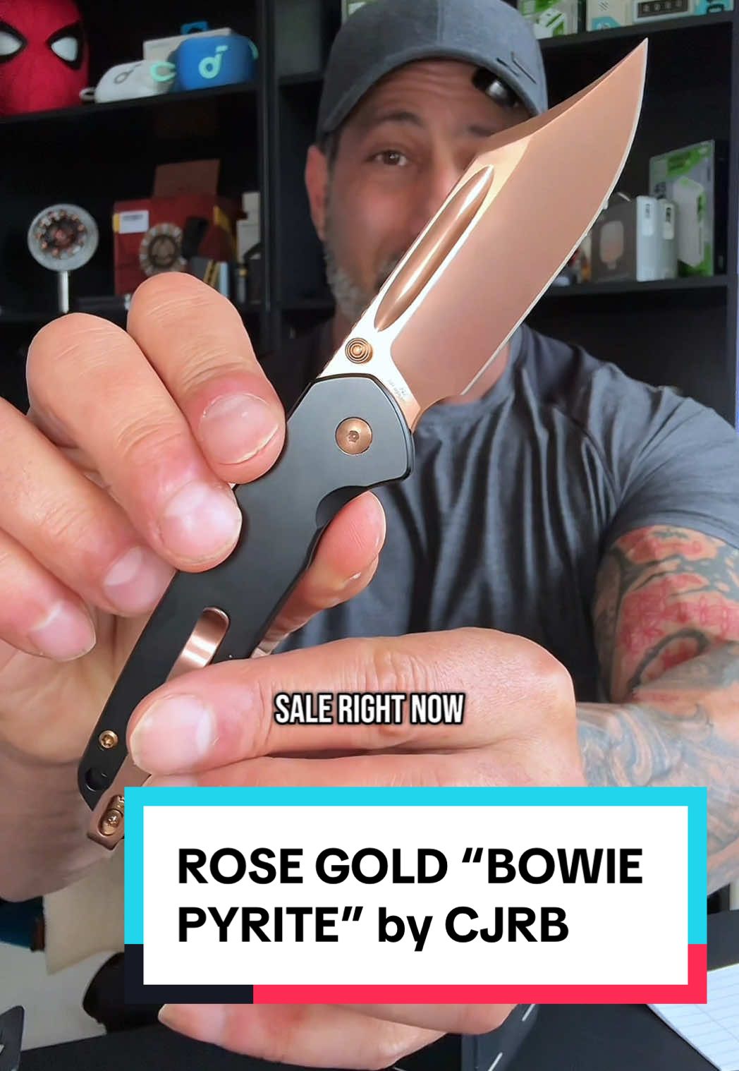 The “Bowie Pyrite” by CJRB is a beautiful everyday carry knife in all Rose Gold with a solid steel black handle! Super sharp and super smooth. Get yours today! . . @CJRB Cutlery @ArtisanCutlery #cjrb #cjrbpyrite #pyrite #cjrbpyritebowie #bowieknife #edcknife #edcknives #edcgear #everydaycarry #pocketknife #pocketknives #CapCut #treasurefinds #ad #spotlightfinds #tiktokshopcreatorpicks #tiktokshopjumpstartsale #TTfest #TTSLevelUp #TikTokShopSpringGlowUp #springtok #TikTokShopRestock #TikTokShopMothersDay #Dealsforyoudays #TikTokShopSummerTurnUp #TikTokShopMemorialDay #FunInTheSun #OutdoorFun #FathersDayGift 