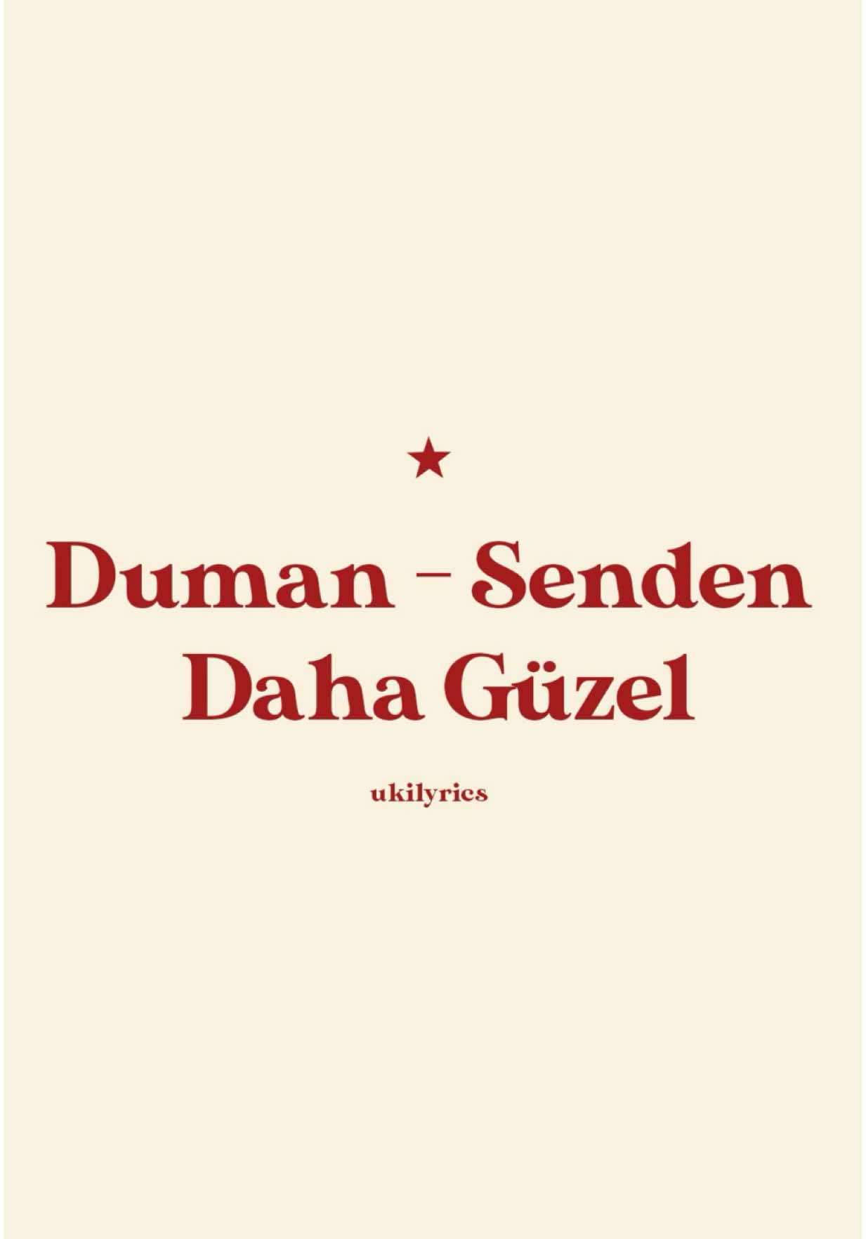 🎧: Duman - Senden Daha Güzel #duman #sendendahagüzel #dumankonseri #turkcerock #lyrics 