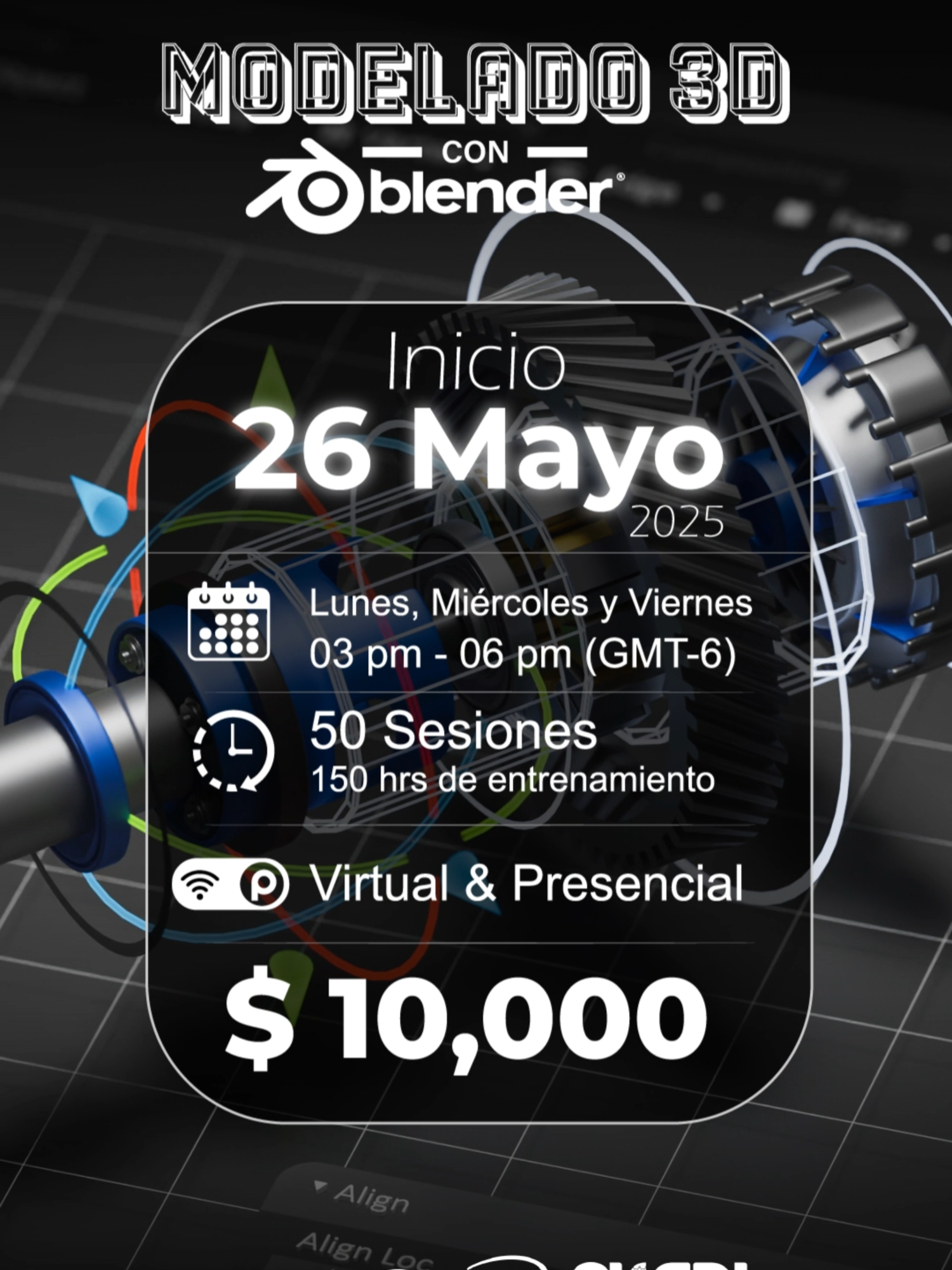 🧊 ¡Lánzate al mundo del 3D con nuestro Diplomado en Modelado 3D con Blender! Aprende a crear modelos desde cero, texturizarlos y prepararlos para proyectos de animación, videojuegos o cine digital. 🎮🎥✨ 🔸 No necesitas experiencia previa 🔸 Clases prácticas desde el primer día 🔸 Acompañamiento de mentores expertos 🔸 Validez oficial internacional U-Echo Training Center / CUGDL 🎓 💻 Software libre, potencia ilimitada. 🚀 ¡Haz del 3D tu nueva herramienta creativa! 📍Inscripciones abiertas Más info y registro aquí: 👉 https://ardenlearning.odoo.com/slides/modelado-3d-con-blender-52