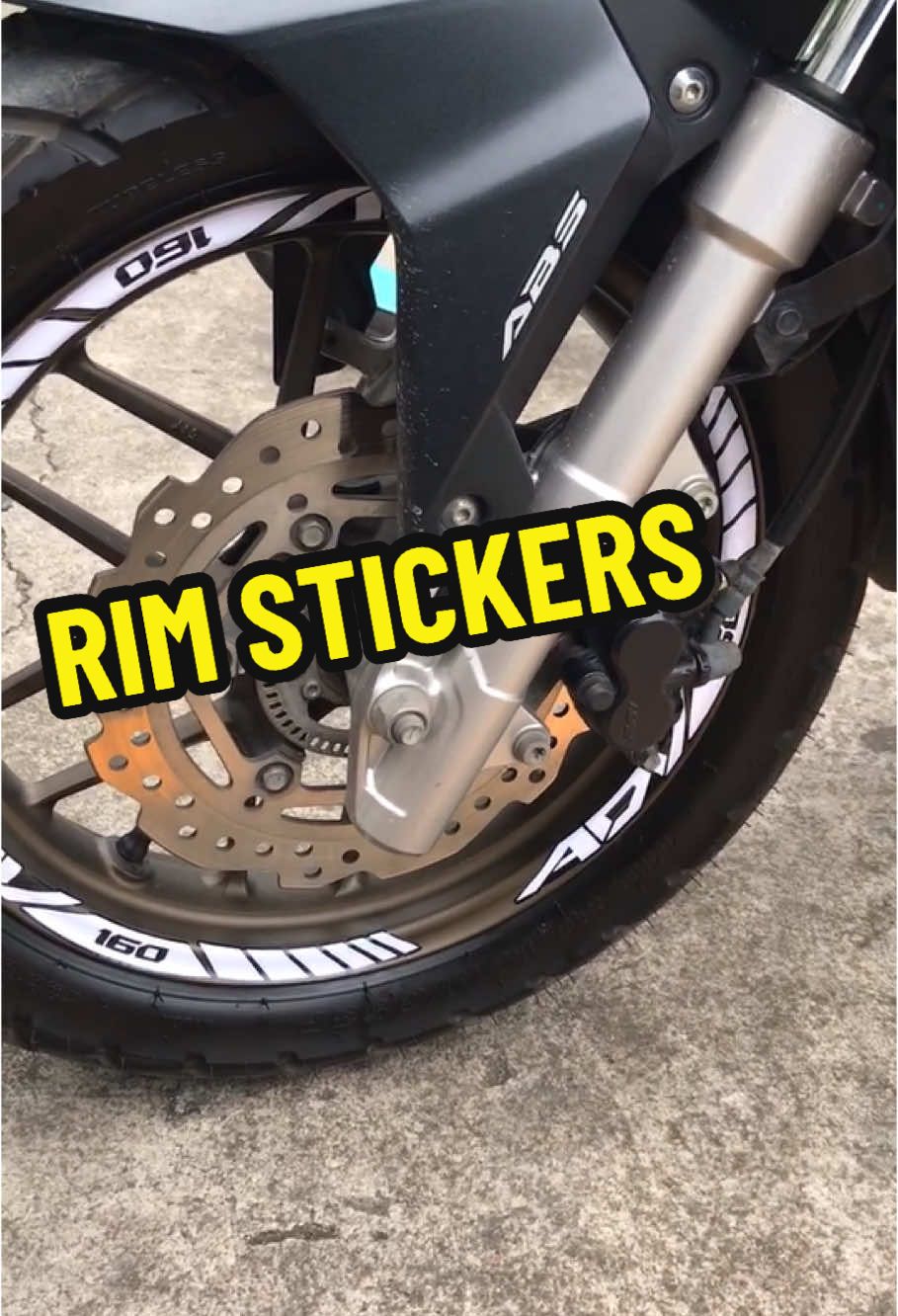 HONDA ADV160/ADV150 RIM STICKER !! #fyp #honda #motorcycle #adv160  #adv160modifikasi #rimsticker #decals #motorcycleaccessories 
