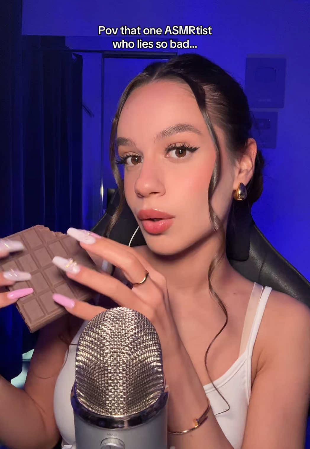 POV That one ASMRtist who lies so bad… #asmr #asmrsounds #asmrvideo #sleep #tingles 