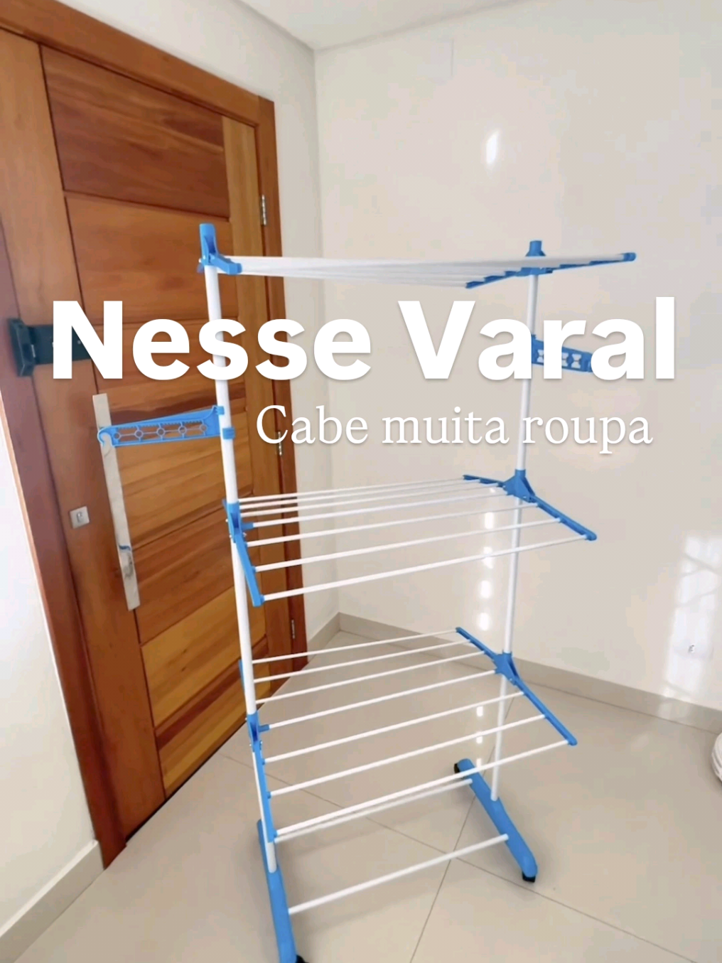 Varal Top de 3 Andares  Link na Bio ou abaixo https://s.shopee.com.br/AA4oFhdx4G?share_channel_code=1  copie e cole o link  numa conversa do ZAP que fica clicável ou comente Varal que te envio 🔗#faxinandoacasa #donasdecasa #varal #varalvideo #lavarropas #roupas #donasdecasa #shopeecheck #casa #familia 