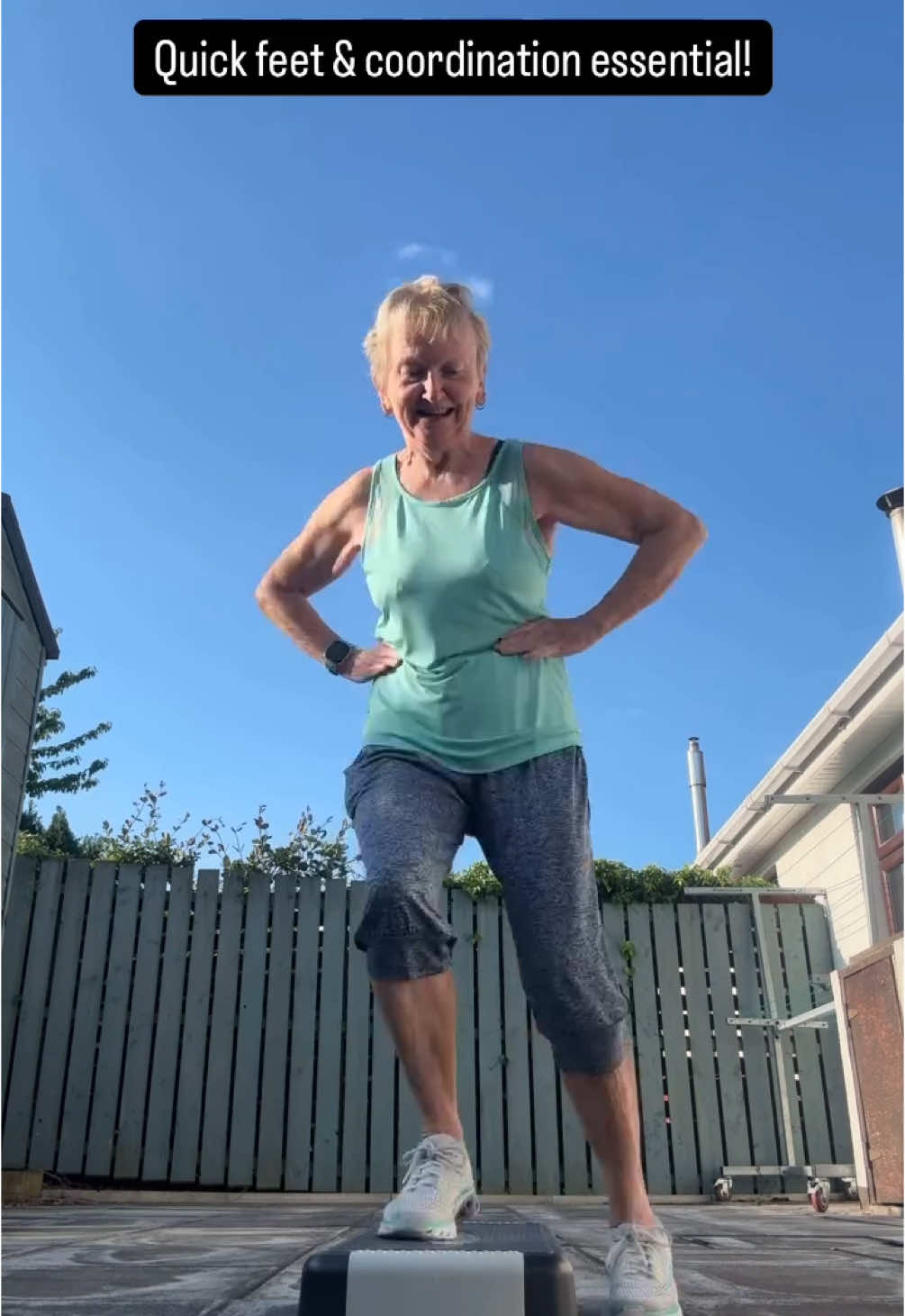 🔥🔥Can honestly say my wee legs are like jelly after this one which I adapted from the original by #selinayilkayozkan on IG - check it out as she does it brilliantly! #feelgoodfitnesswithjackie #60plusandfabulous #funfitness 