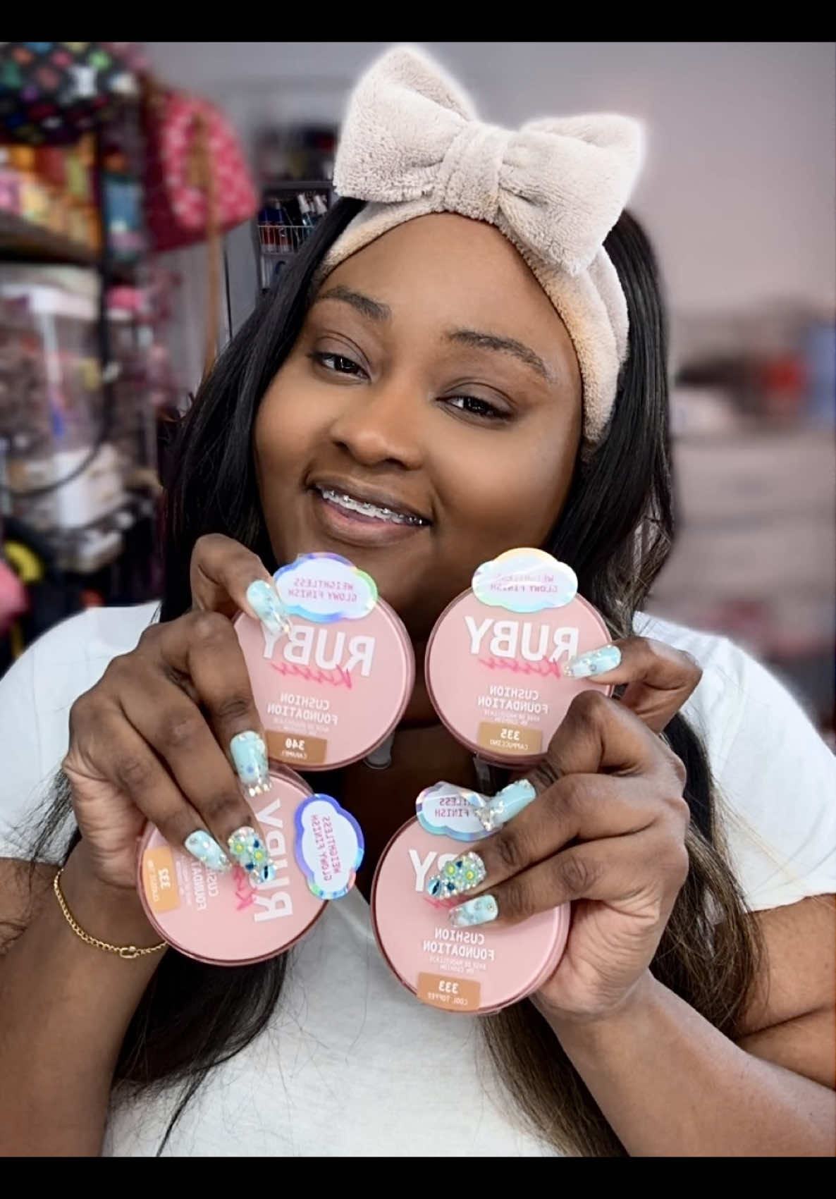 *gifted by Ruby Kisses.  Pookies, you KNOW I love a #flawlessbase that doesn't break the bank! 😉 I'm officially obsessed with the NEW Ruby Kisses Brand New Viral Cushion Foundation! ✨ This formula is a dream, and it comes in an amazing range of 16 inclusive shades, making it so easy to find your perfect #foundationmatch. It’s an #affordablemakeup gem, giving that high-end look without the price tag! What's your go-to #budgetbeauty product? Let me know below! 👇🏾 Grab yours and get 15% off ALL Ruby Kisses Products on ivyusa.com with my Promo Code: RUBYBABES15! @Ruby Kisses @IVY Beauty  #RubyKisses #RubyKissesCosmetics #RubyKissesCushion #CushionFoundation #NewMakeup #AffordableFoundation #foundationreview #foundation #DrugstoreMakeup #BeautyFinds #MakeupReview #BeautyTok #beautycommunity #makeuptips #MakeupAddict #darkskinmakeup #blackgirlmakeup #queenmisfitx3 #makeupforblackwomen #FYP #ForYouPage #Trending #ViralMakeup #BeautyHacks  #GirlsSupportGirls #Influencer #creatorsearchinsights 