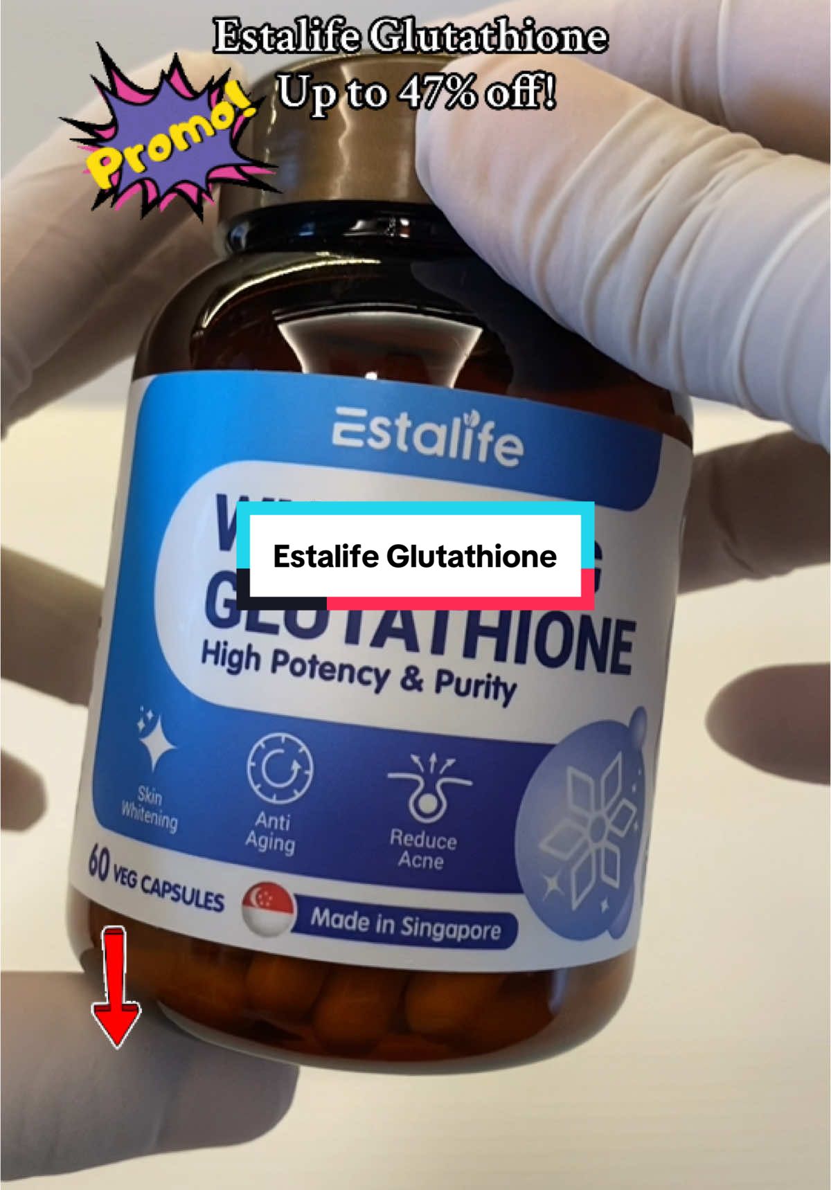 #CreateToWin #tiktokshopsg #Rookiet #tiktokshopsgsale #sgtiktok #tiktoksg #tiktokmademebuyit #tiktoktrend #glutathione #beauty #SelfCare #selfcaretiktok #estalife 