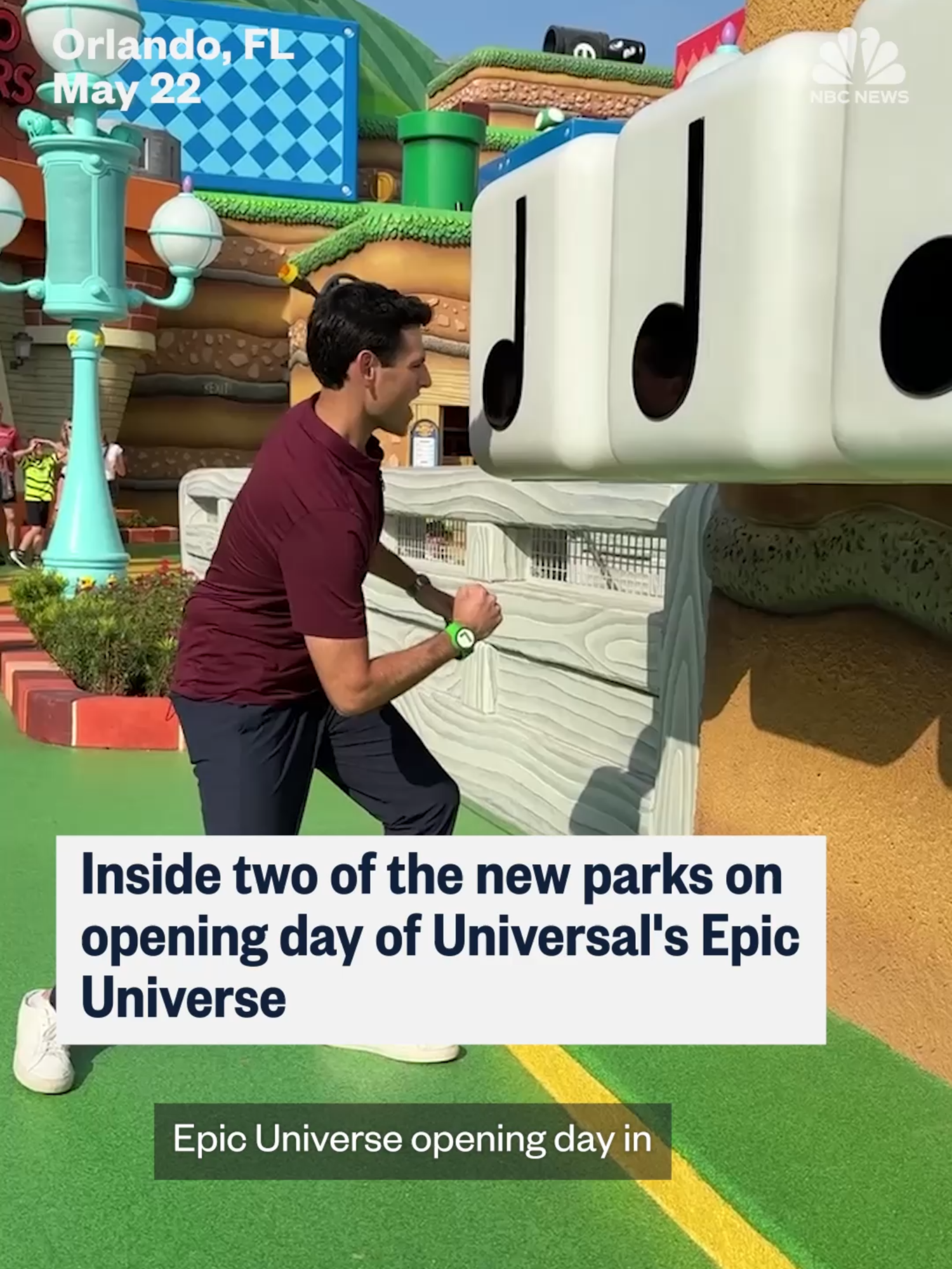 Take a look inside two of the five worlds at Universal’s #EpicUniverse on opening day with NBC News’ @jessekirschtv. Universal Orlando Resort is owned by NBC News’ parent company, NBCUniversal.