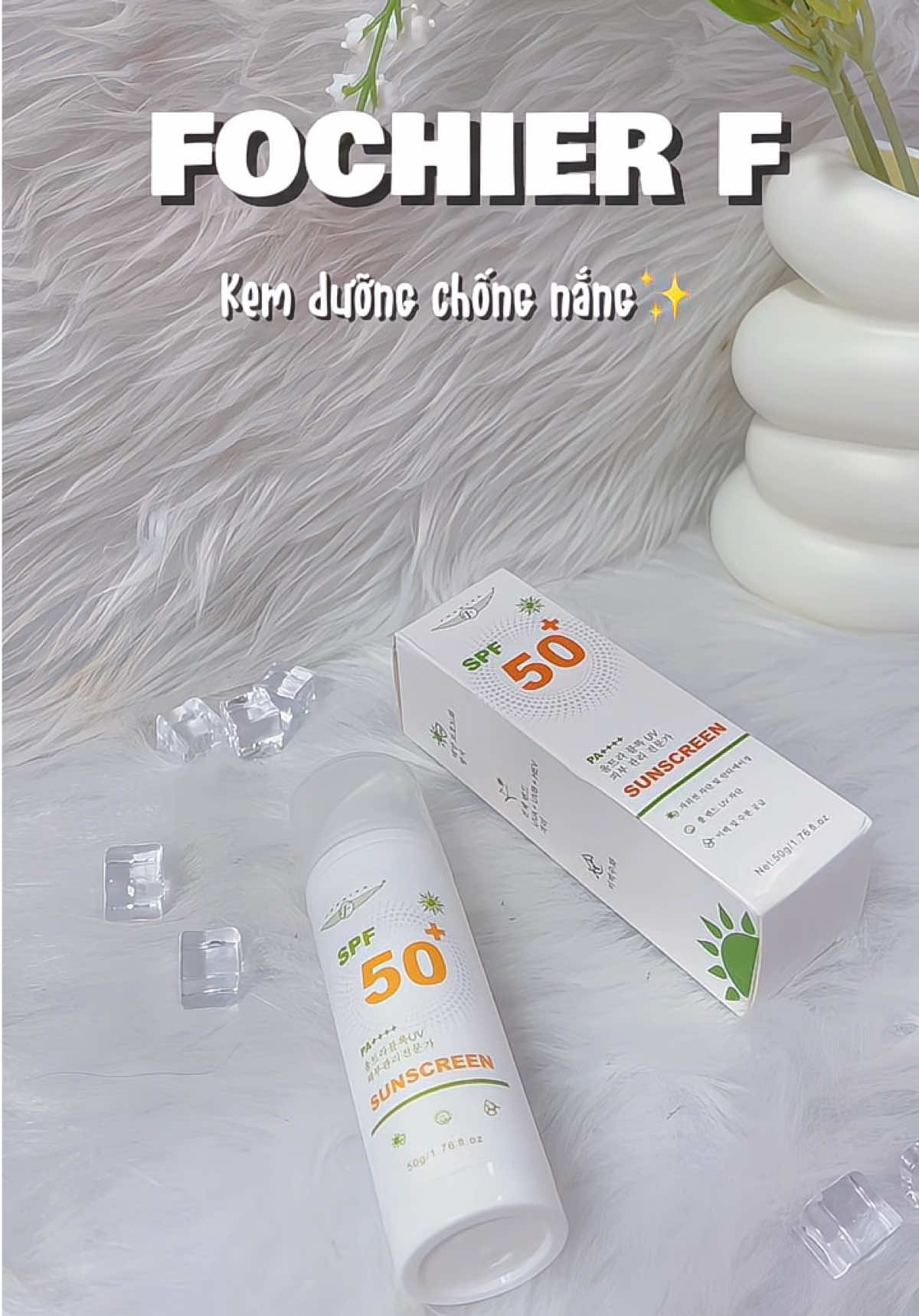 🌞 BẠN ĐANG TÌM KEM CHỐNG NẮNG VỪA BẢO VỆ, VỪA DƯỠNG DA? Thì em nó đây nha🤗🤗 #fochierf #kcn #kemchongnang #xh 