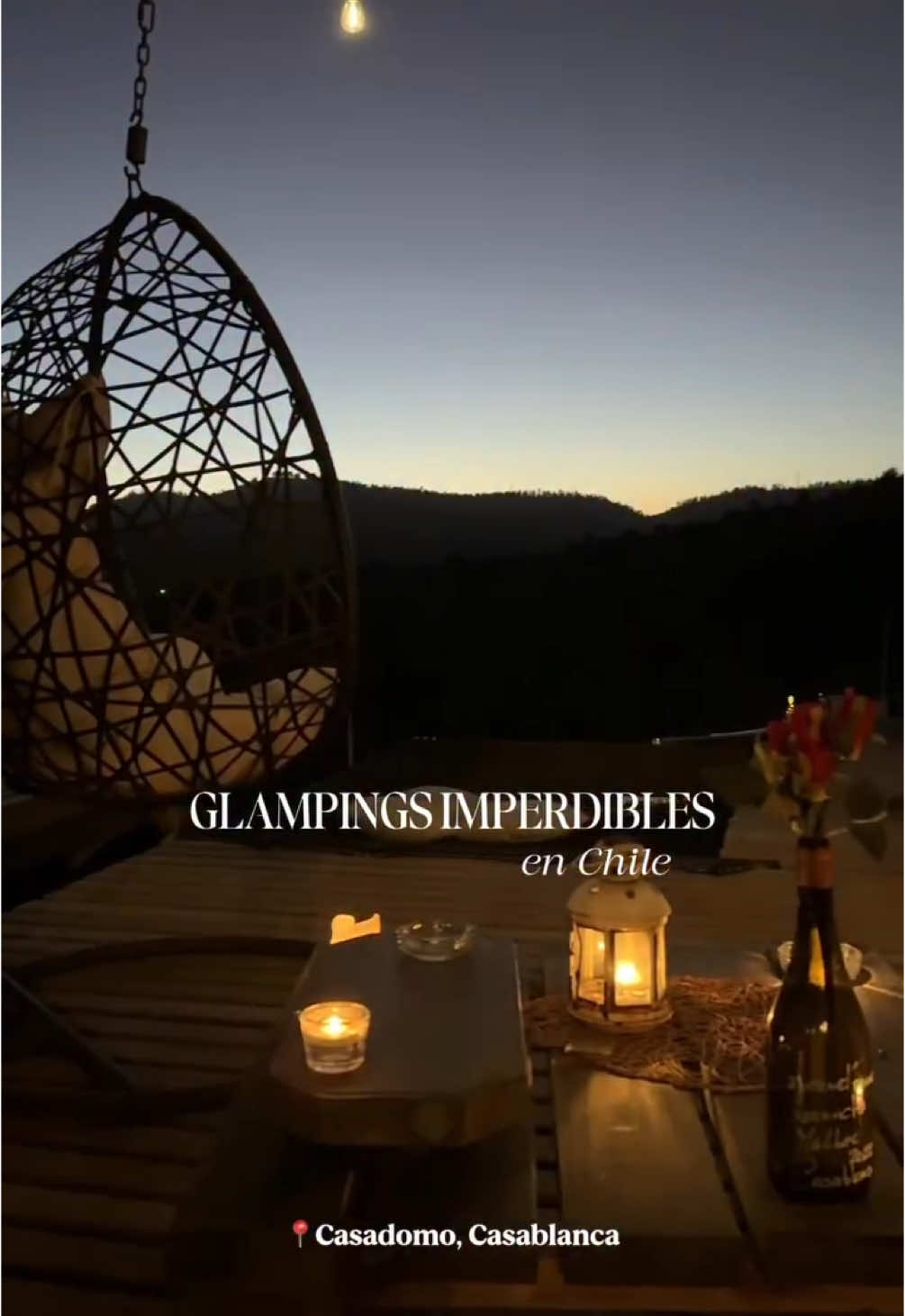 ✨¿Una escapada romántica, sin ruido, sin prisa, sin distracciones?🌿 En @Casadomo_inn todo invita a bajar el ritmo: 🏡 Un domo cálido en medio de la nada 🛁 Tinaja privada bajo las estrellas 🔥 Sauna para soltar 💆‍♀️ Masajes para cerrar el día ☕ Desayuno con vista a los cerros Una experiencia pensada para dos. Solo ustedes, el descanso y la calma que tanto estaban buscando. #glamping #glampinglife #glampings #escapadaromántica #escapadaromantica #domo #hottubtime #slowliving #santiago #chile #hottub #parati 