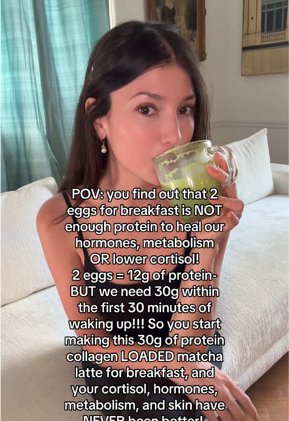 Recipe pinned on my page😊🤍 #hormoneimbalance #cortisol #cortisolleves #metabolism #stresshormones #wellnessgirlies #womenshealth #pcos #pcosawareness #pcosweightloss #cortisolbelly #HealingJourney #wellness #wellnesstips #wellnesstok #wellnessjourney #holistichealth #glowuptips #hormonebalance #pcosdiet #pcosfood #hormonehealth #hormonebalancing #healthyhabits #highcortisol #collagen #collagenpeptides #matchalatte #collagensupplement #skinfood #healthydiet #beefgelatin #gelatin #matcha #glowyskin #glassskin