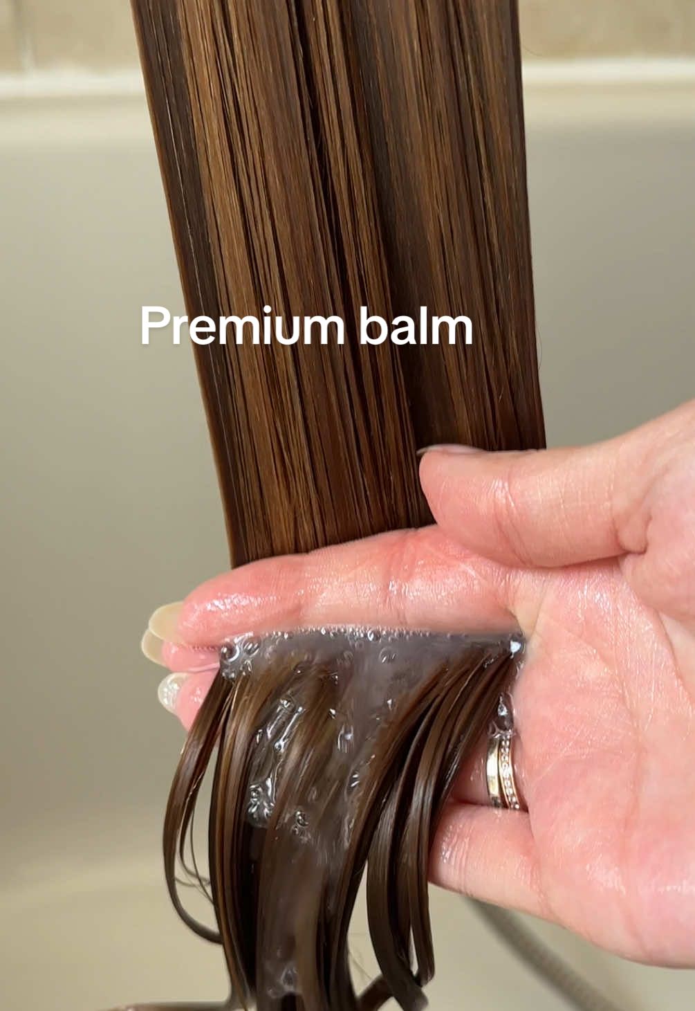 Premium hair balm #hairmask #HairCareTips #fino #capelli #washhair #asmr 