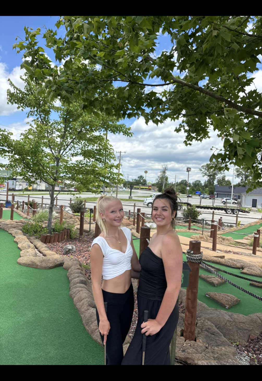 come to putt putt with us⛳️ i lost #minigolf #puttputt #bestfriend #bsf #cute #loverher #Summer #golf #viral #fyp #tiktok #viralvideo #viraltiktok #jesuslovesyou #blowthisup #weate 