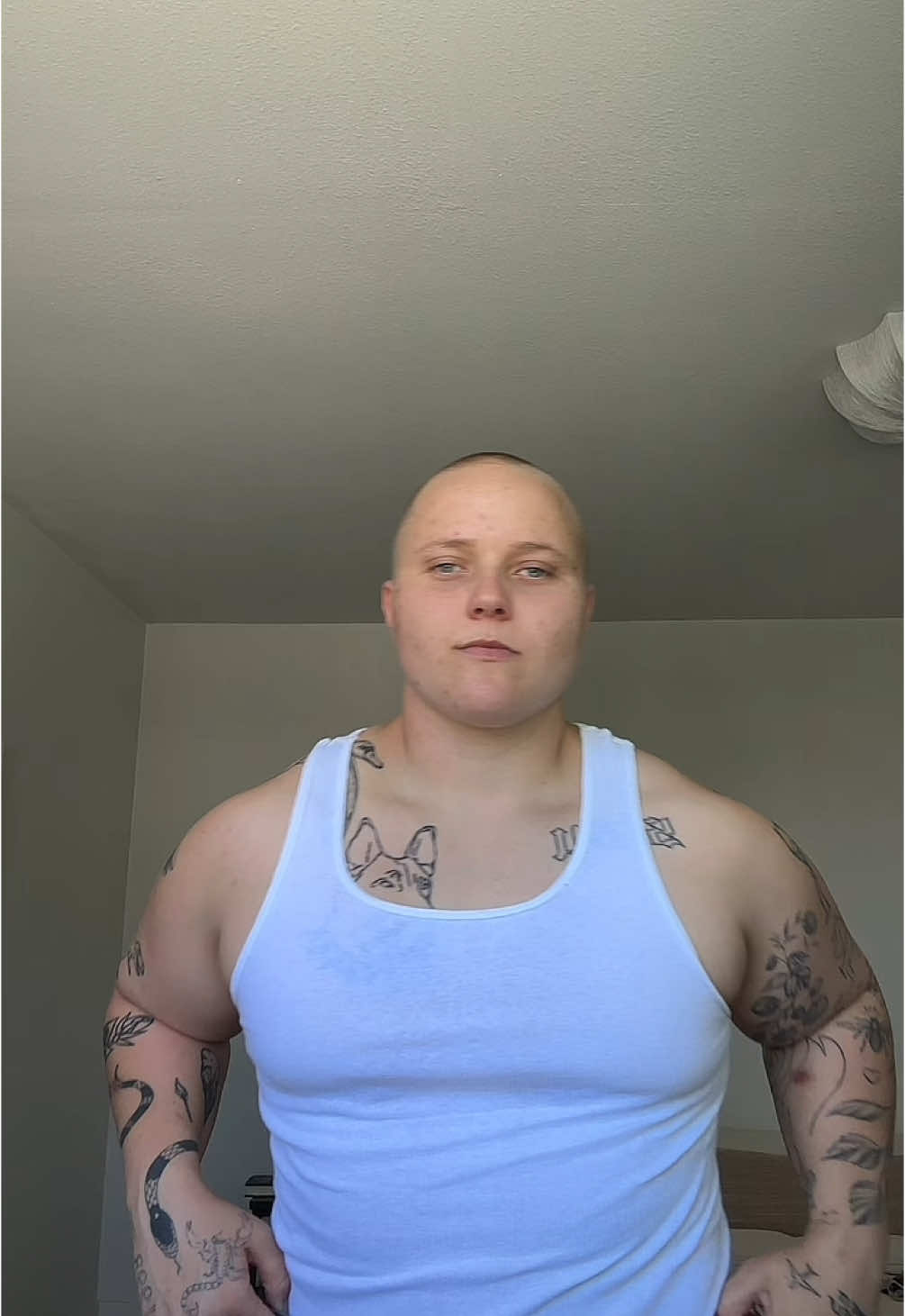 can’t go wrong with Hanes tank tops #transmasc #OOTD 