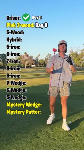 Day 8 of making a par with EVERY golf club on this par 4 from the tips! #golftok #golf