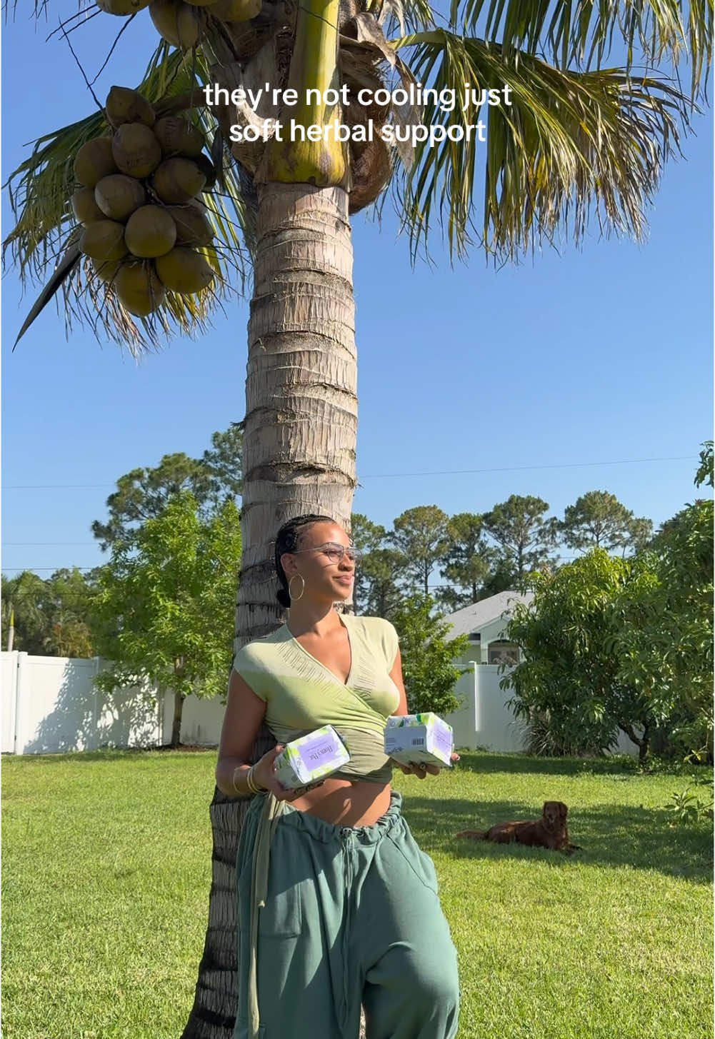 I found Honey Pot’s new calming pads in my garden today. I love these since they’re infused with herbs for gentle period support. You can find them at thehoneypot.co #honeypotpartner #ad