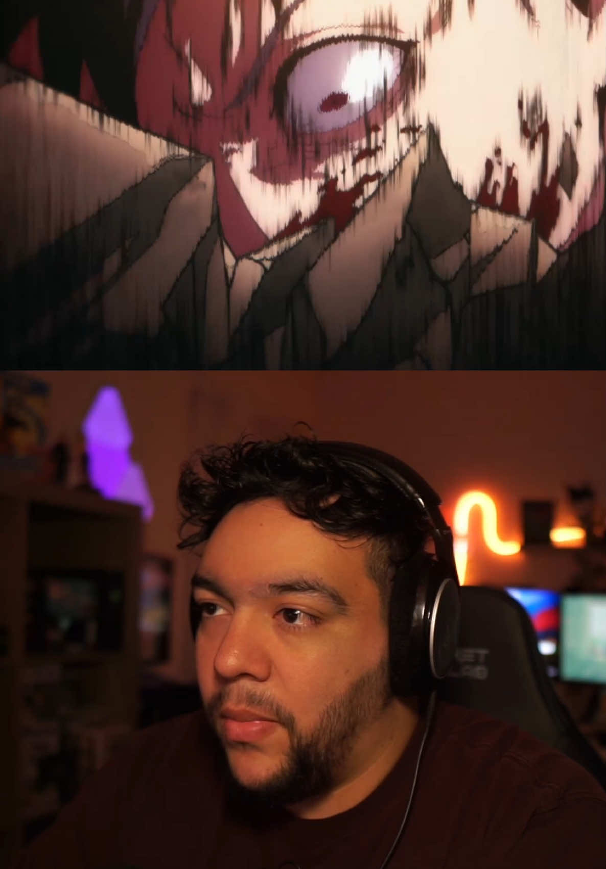 Jinwoo steps in to save the hunters from the High Orcs #sololeveling #jinwoo #anime #animereaction #jehbreacts #animereact