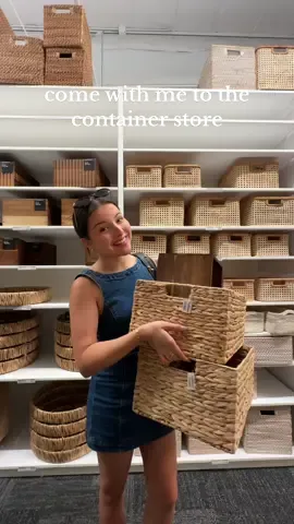 planning a lil makeover for my parents’ laundry room & im looking for some decorative baskets to hide all the laundry room clutter 🫧🧼 so come with me to @The Container Store  #containerstore #comewithme #decorativebaskets #laundryroom #homedecor 
