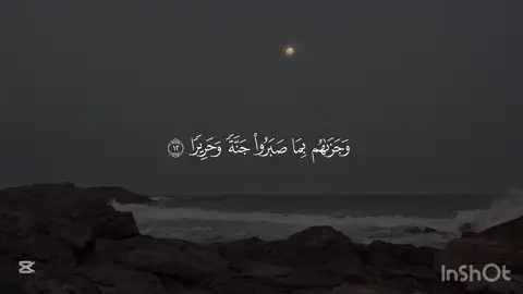 ﴿وَجَزاهُم بِما صَبَروا جَنَّةً وَحَريرًا﴾ [الإنسان: ١٢] #fyp #fypage #foryou #اكسبلور #اكسبلورexplore #islam #اكسبلورر #ايات_قرآنية #quran #قران #عبدالله_الموسى 