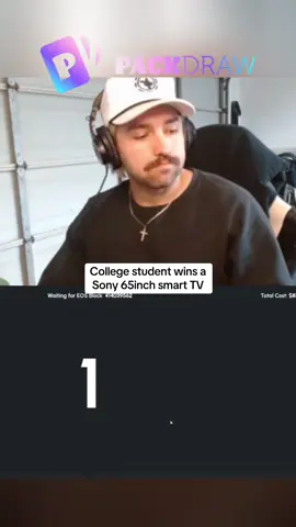 College student wins a Sony smart TV #kickstreaming 