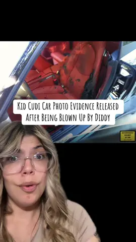 Kid Cudi car photo evidence released after being blown up by Diddy #fyp #pdiddy #diddy 