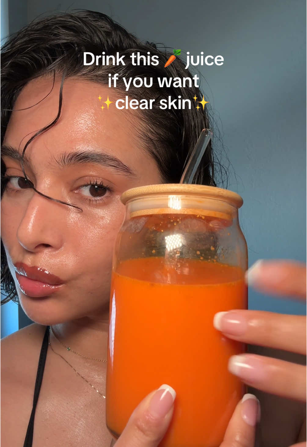 Save to make this anti-aging/clear skin juice later 🧡 #carrotjuice #clearskinroutine #clearskinjuice #antiagingjuice 