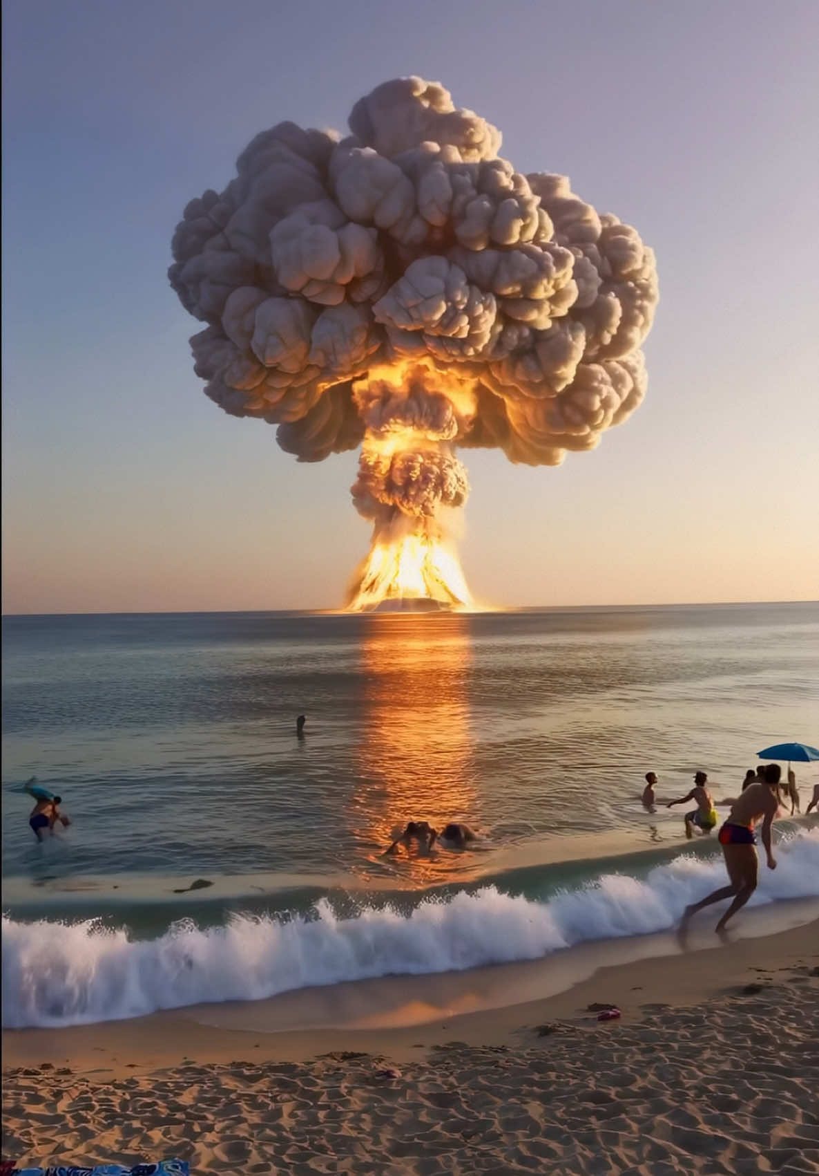 They said the sunset would be intense