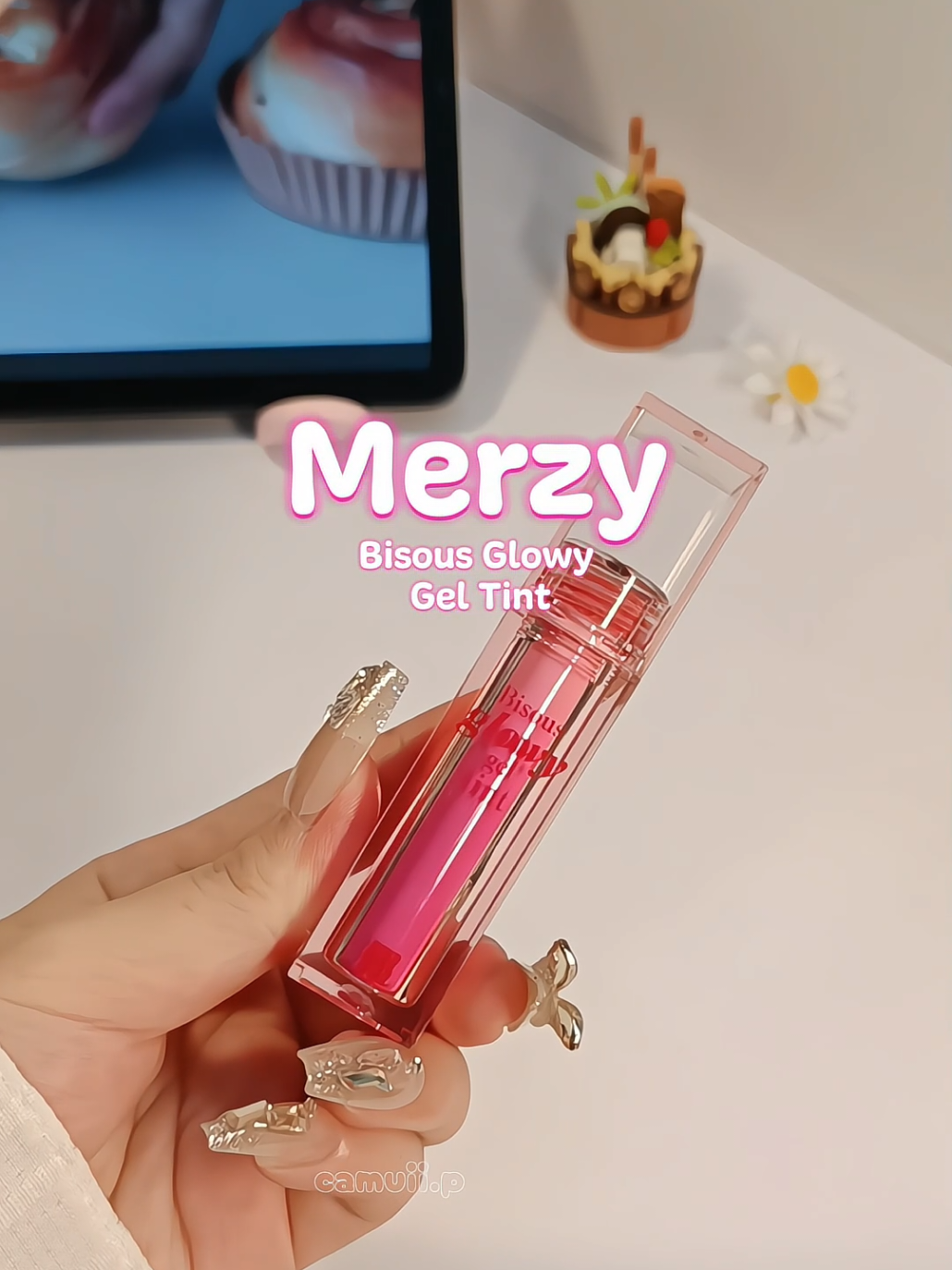 Merzy Bisous Glowy Gel Tint - Son bóng pha lê nhà Merzy chưa bao giờ làm tui thất vọng lun áaa #review #trending #camuii #merzy #sonbong 
