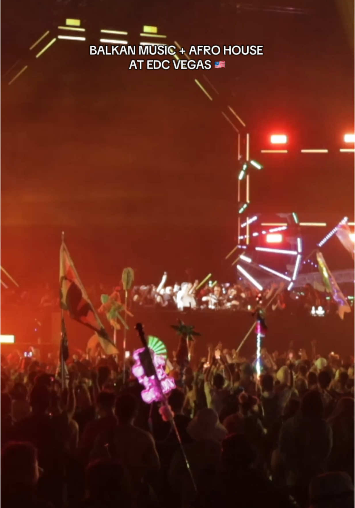 Still buzzing from @EDC 🇺🇸 We dropped our track Iag Bari during @HUGEL & Friends, what a moment 🚀 Who was there ? Pre-save IAG BARI now on Beatport - link in bio 🥂 #edclv #afrohouse #balkanmusic #unreleasedmusic