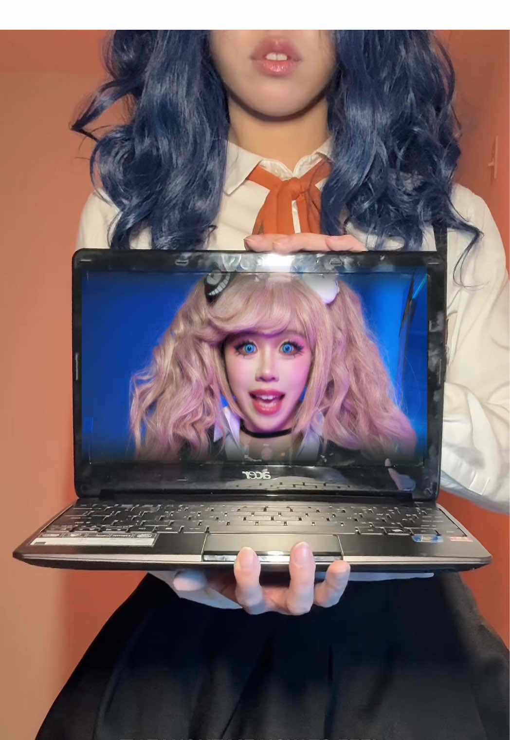 who remembers the original?  @kohmaedas  i really like how i did this this time the song fits her so well #tsumugishirogane #tsumugishiroganecosplay #junkoenoshima #junkoenoshimacosplay #danganronpa #danganronpacosplay 