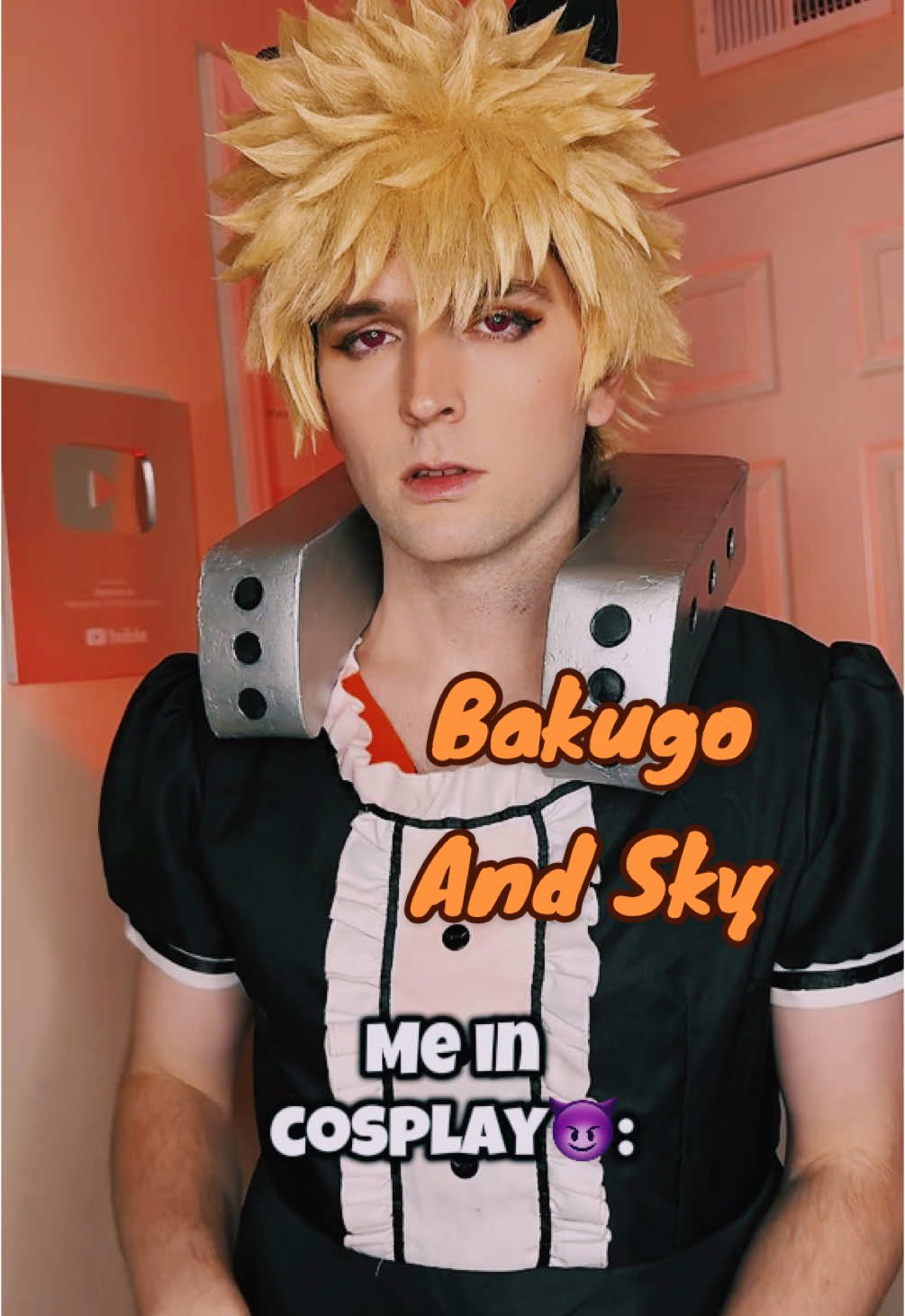 The two sides of me… Bakugo, what are you wearing…🤨#myheroacademia #bnha #mha #anime #bakugo #deku #animefyp #cosplay 