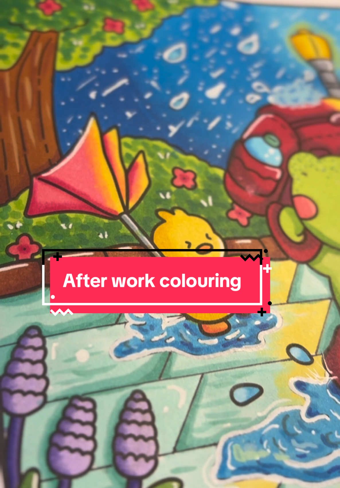 Let’s colour after work! #colortok #coloring #colourtok #colouring #coloringbook #paintmarkers #coloringinspiration #ohuhumarkers #arrtxmarkers #grabiemarkers #littlecuddles #cocowyocoloringbook #cocowyo 