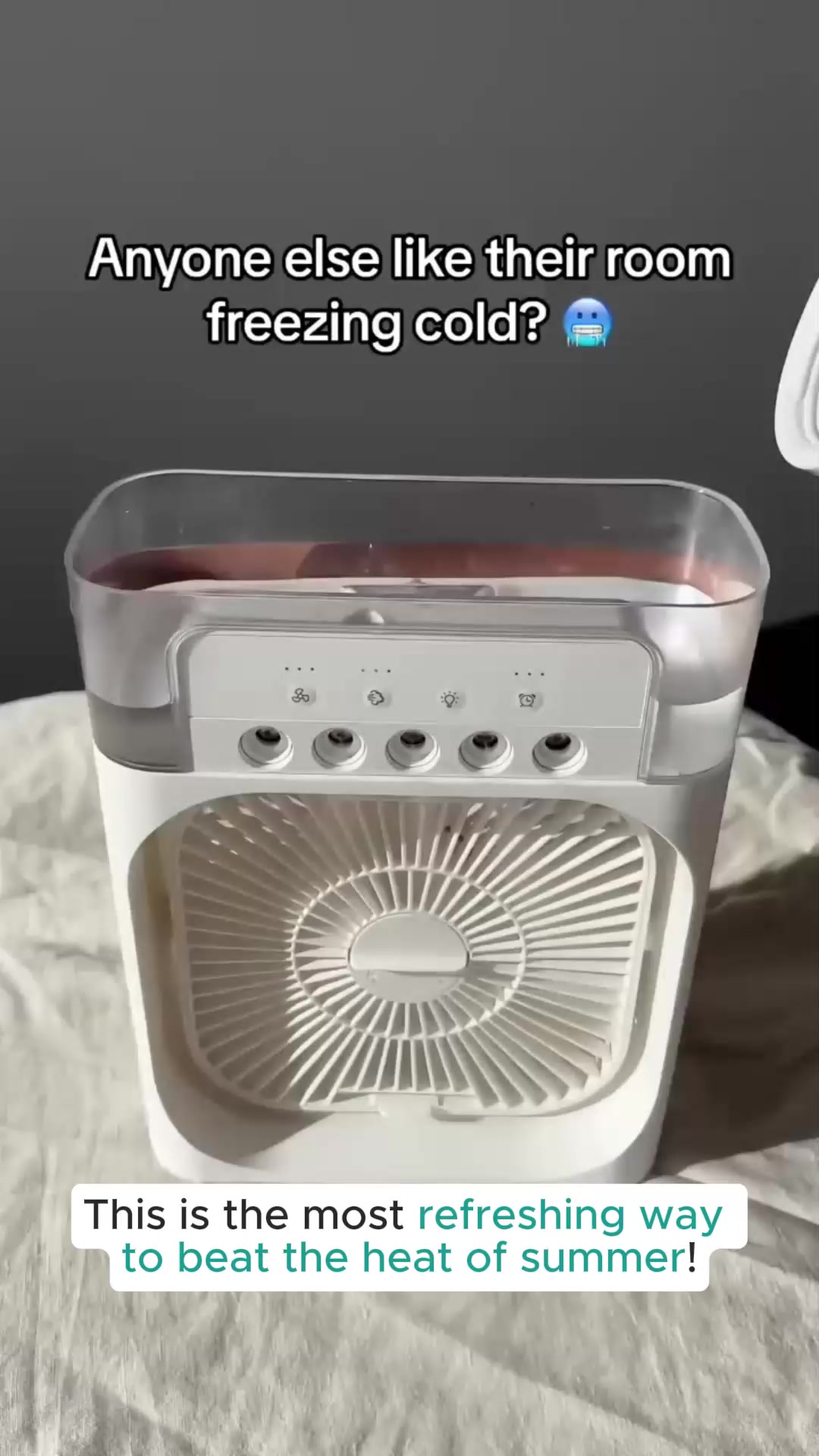 Portable 3 in 1 Fan Air Conditioner Household Small Air Cooler LED Night Lights Order Now! 