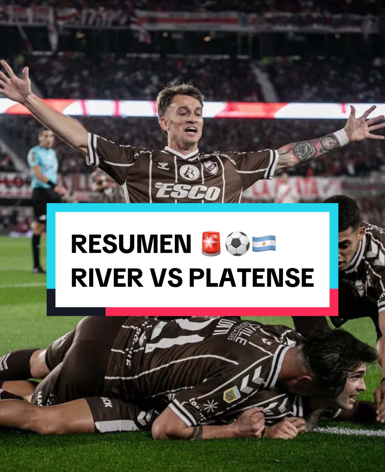 RESUMEN DEL PARTIDO PARTIDO POR CUARTOS DE FINAL ENTRE RIVER PLATE VS RIVER. Y EL POLÉMICO ARBITRAJE DE FALCÓN PÉREZ  #futbol #futbolargentino #river #platense #boca #deportesentiktok 