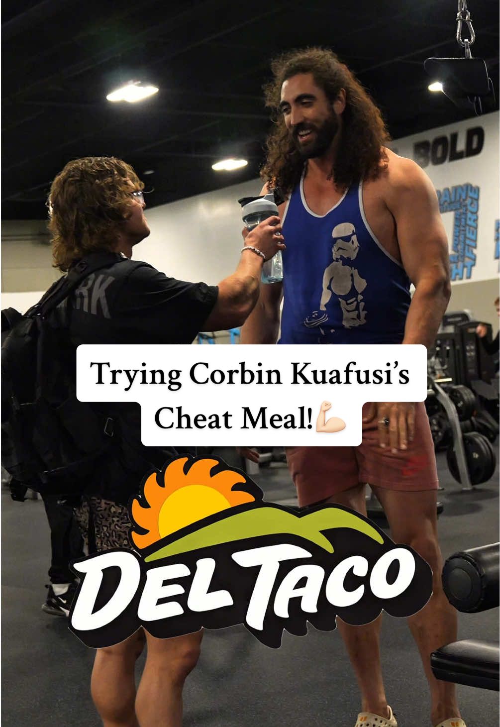 Trying @Corbin Kaufusi cheat meal!💪🏻 #cheatmeal #foodreview #deltaco #taco #burger #Foodie #bulking #gymbros #GymLife 