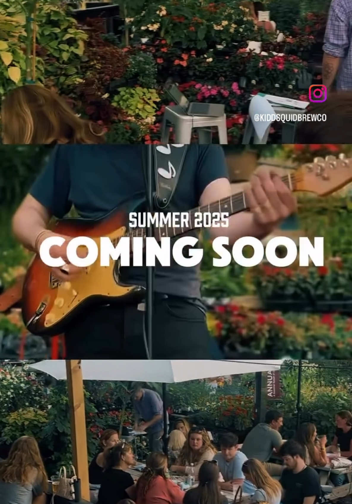 summer here we come 🙌🦑 KIDD SQUID 🦑 🍺 💖 live music 🎶 best garden in the Hamptons 🌸 best local beer, wine, and local artists 🦑🙌 #hamptons #tentacles #thehamptonsbrewery #kiddsquid #livemusic #livemusician #localmusic #sagharbor #kiddsquidbrewco #hamptonsstyle #hamptonssummer #cheers 