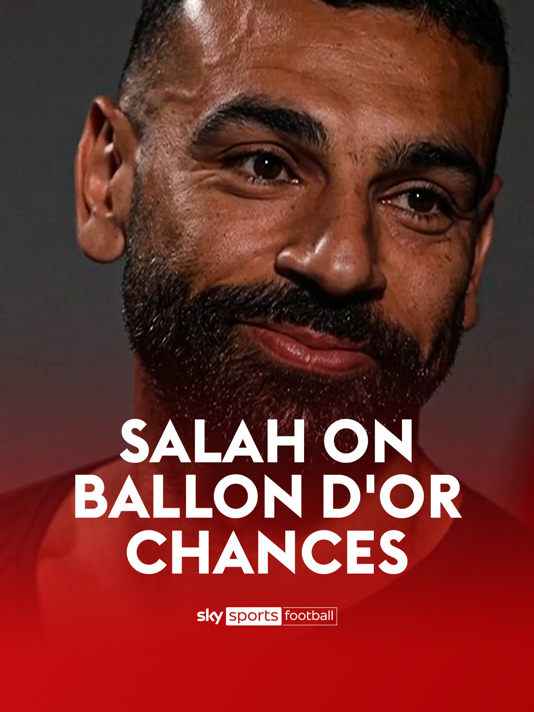 Mo Salah believes this is his best chance to win the Ballon d'Or 🏆 #MohamedSalah #Liverpool #BallondOr #PremierLeague #FootballTikTok