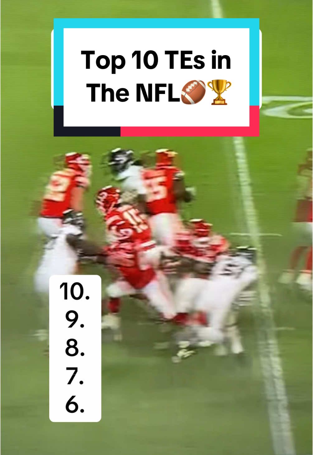 Top 10 Tight Ends in the NFL🏈🏆 #nflfootball #nflcontent #nflrankings #teranking #top10 #nfloffseason #nflconvo