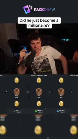Did he just become a millionaire? 