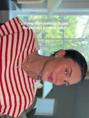 I think we did ok #summermakeup #summerbasemakeup #glowymakeup #easymakeup 