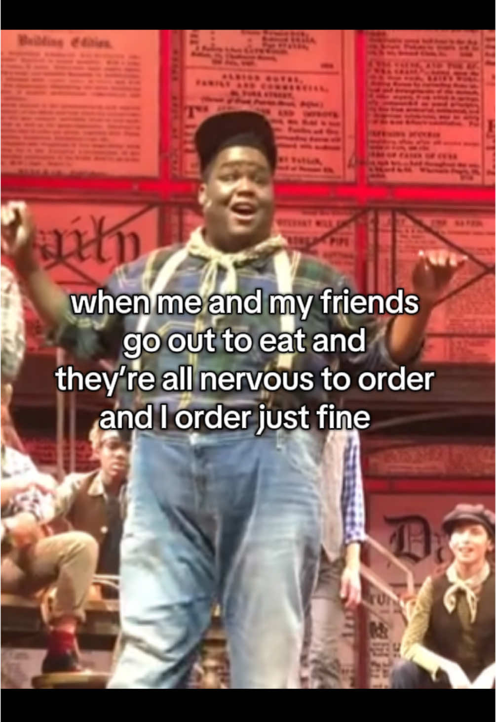 im dead asfk omgosh he ate zownnnn 😭😭. #fyp #fyp #musical #newsies #xyzbca #real 