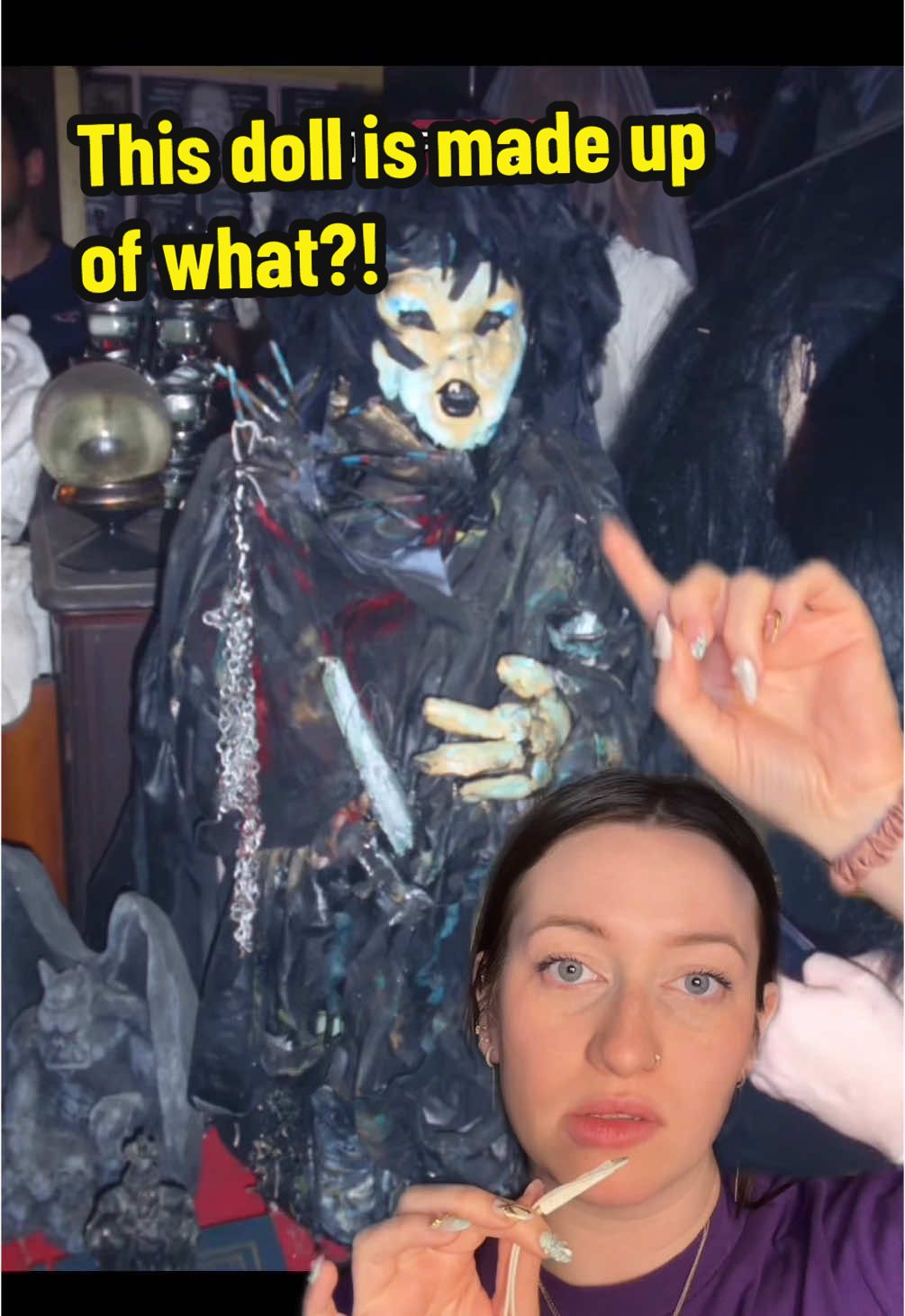 Replying to @TheResinBae I am so creeped by this doll but also…so fascinated? Video at the end from @Penn Paranormal-  MJ I think it’s from a 2022 tour but I wonder if they brought more than just Annabelle with them #scarystories #horror #paranormal #annabelle #doll #conjuring #edandlorrainewarren 