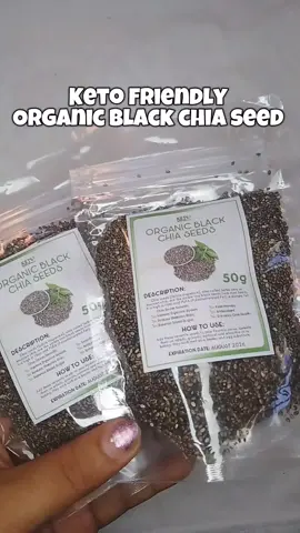 Chia Seed has lot of benefits for our lifestyle, it has  high fiber and rich in protein.#creatorsearchinsights #bestproducttosell #favproducts #ketolovers #chiaseed #organic #organicproduct #organicblackchiaseeds #blackchiaseeds #highinfiber #richinprotein #fyp #budolfinds 