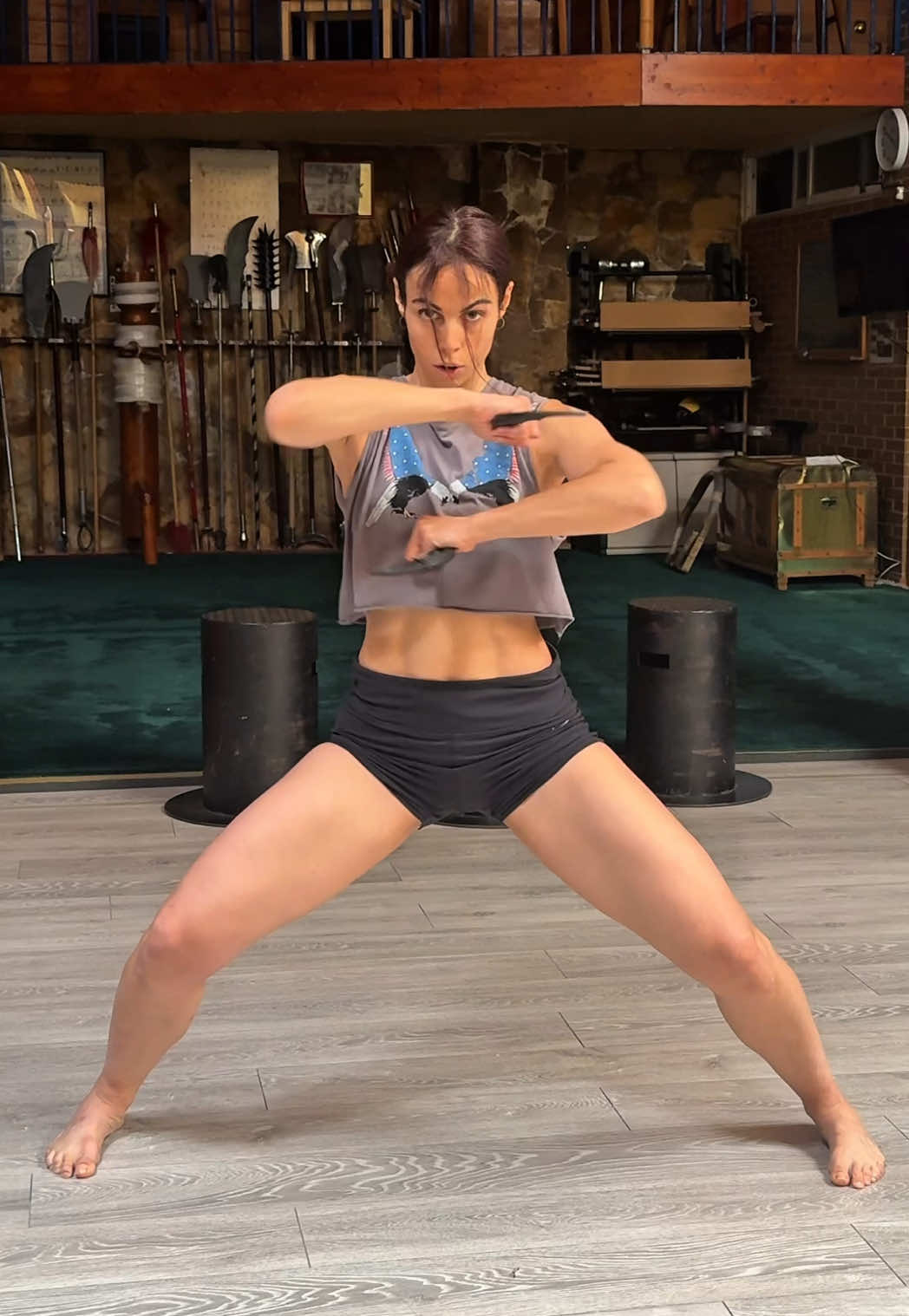 Puro Kung Fu con #karambit 🥷🐉🔥  ⛩️ @Escuela Huwei Dojo Wudao #martialarts #martialartsgirls #kungfu #jadezafra 