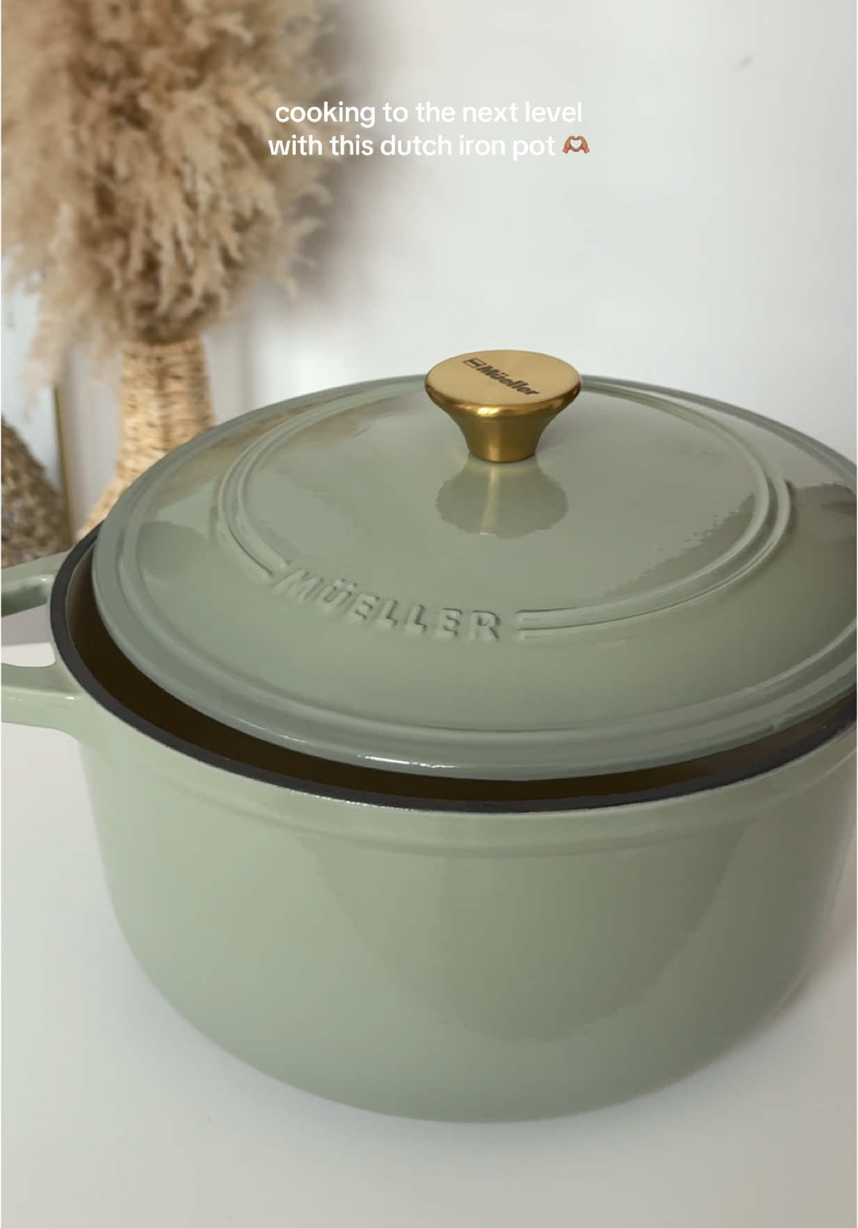 the prettiest Dutch pot, taking my cooking to the next level 🫶🏽 #dutchpot #dutchpotcooking #cooking #kitchenfinds #castiron #kitchengadgets 